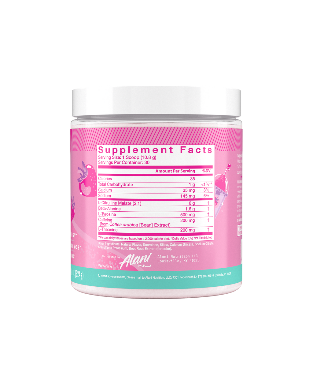 Pre-Workout - Pink Slush - Pantry Ready Pre Workout Drink Mix