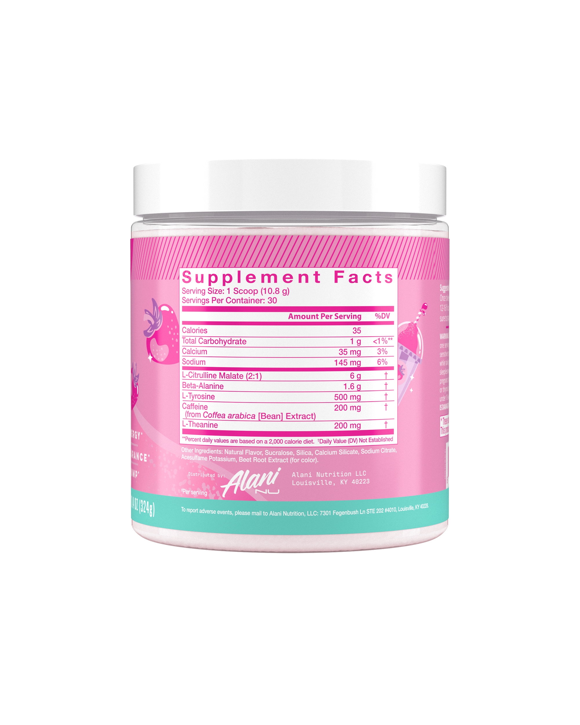 Pre-Workout - Pink Slush - Pantry Ready Pre Workout Drink Mix