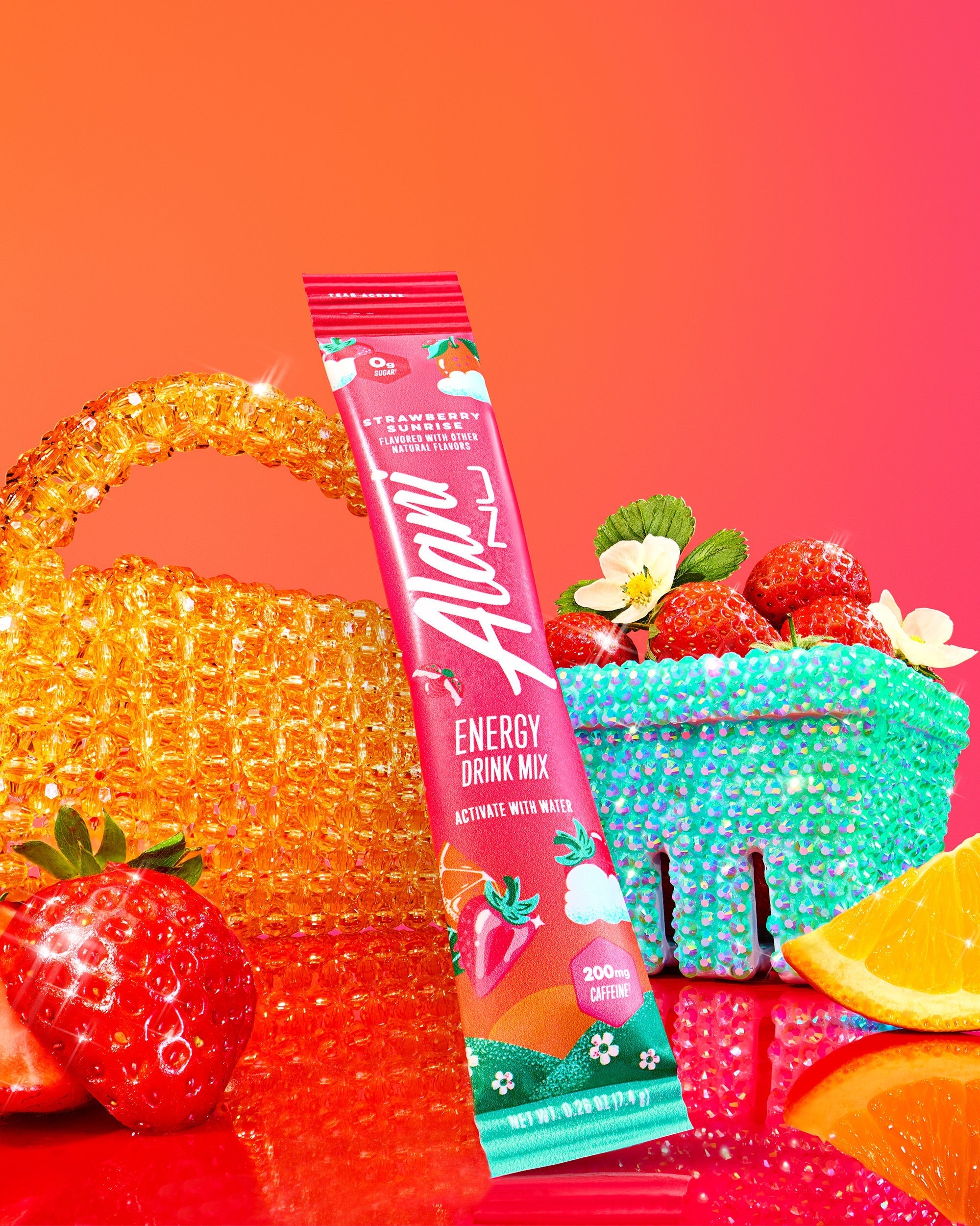 Energy Sticks - Strawberry Sunrise - Clean Taste Shaker Cup Drink