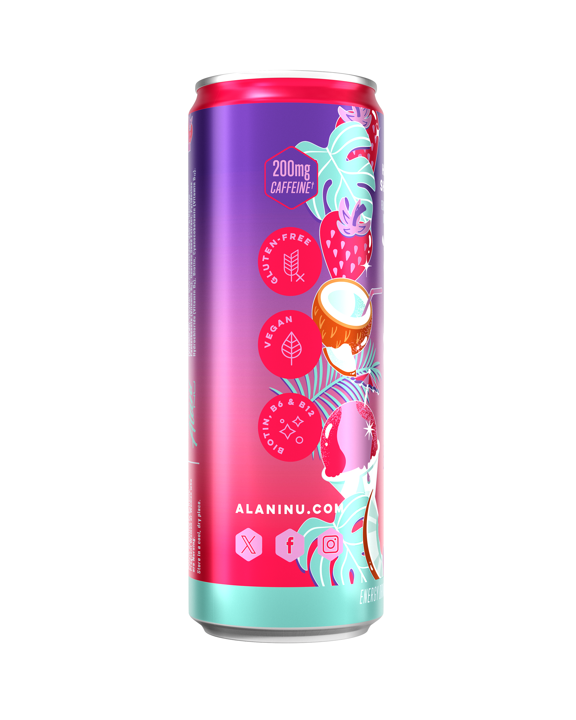 Energy Drink - Hawaiian Shaved Ice - Morning Ready Canned Energy Drink
