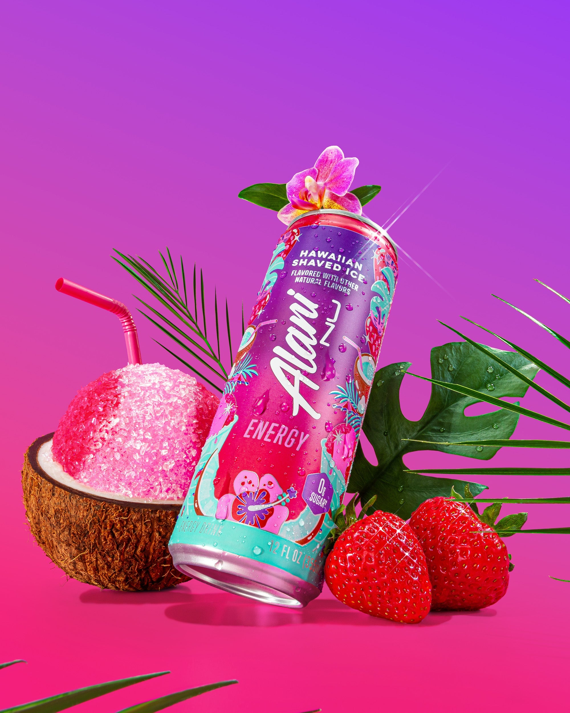 Energy Drink - Hawaiian Shaved Ice - Morning Ready Canned Energy Drink