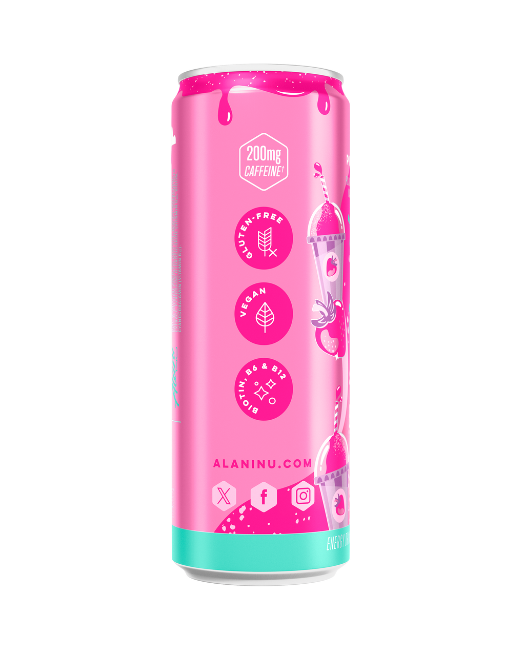 Energy Drink - Pink Slush - Can Ready Hydration Drink Mix