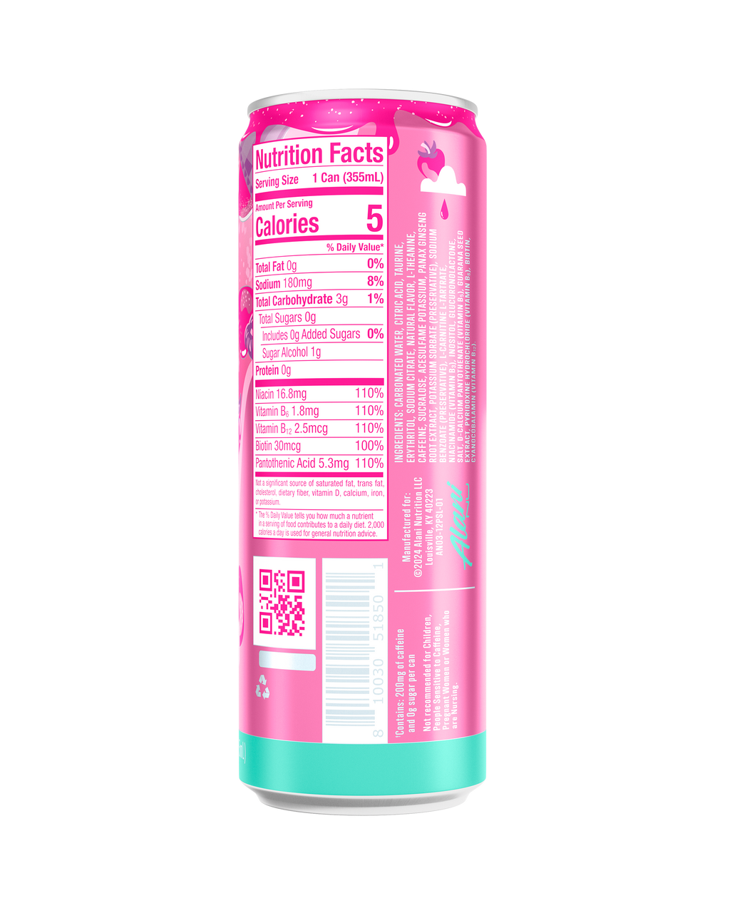 Energy Drink - Pink Slush - Can Ready Hydration Drink Mix