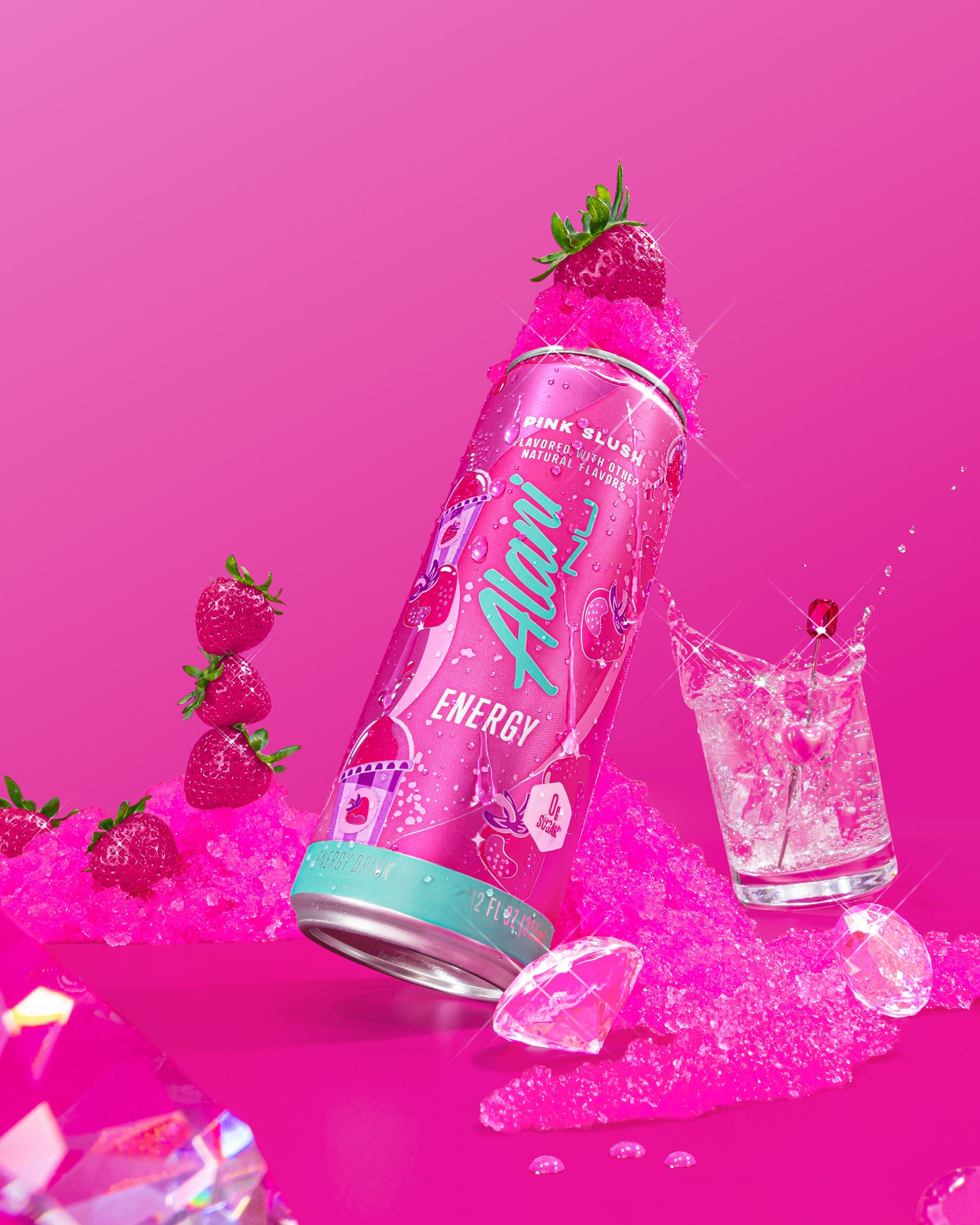 Energy Drink - Pink Slush - Can Ready Hydration Drink Mix