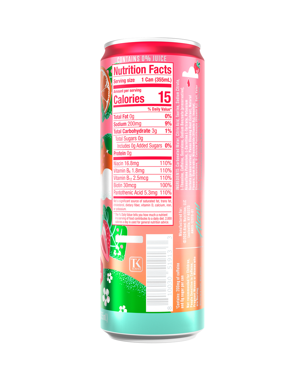 Energy Drink - Strawberry Sunrise - Everyday Powder Drink Mix