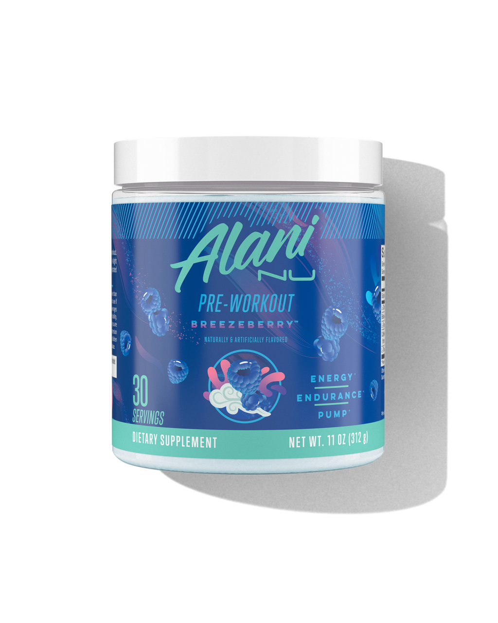 Pre-Workout - Breezeberry - Sparkling Shaker Cup Drink