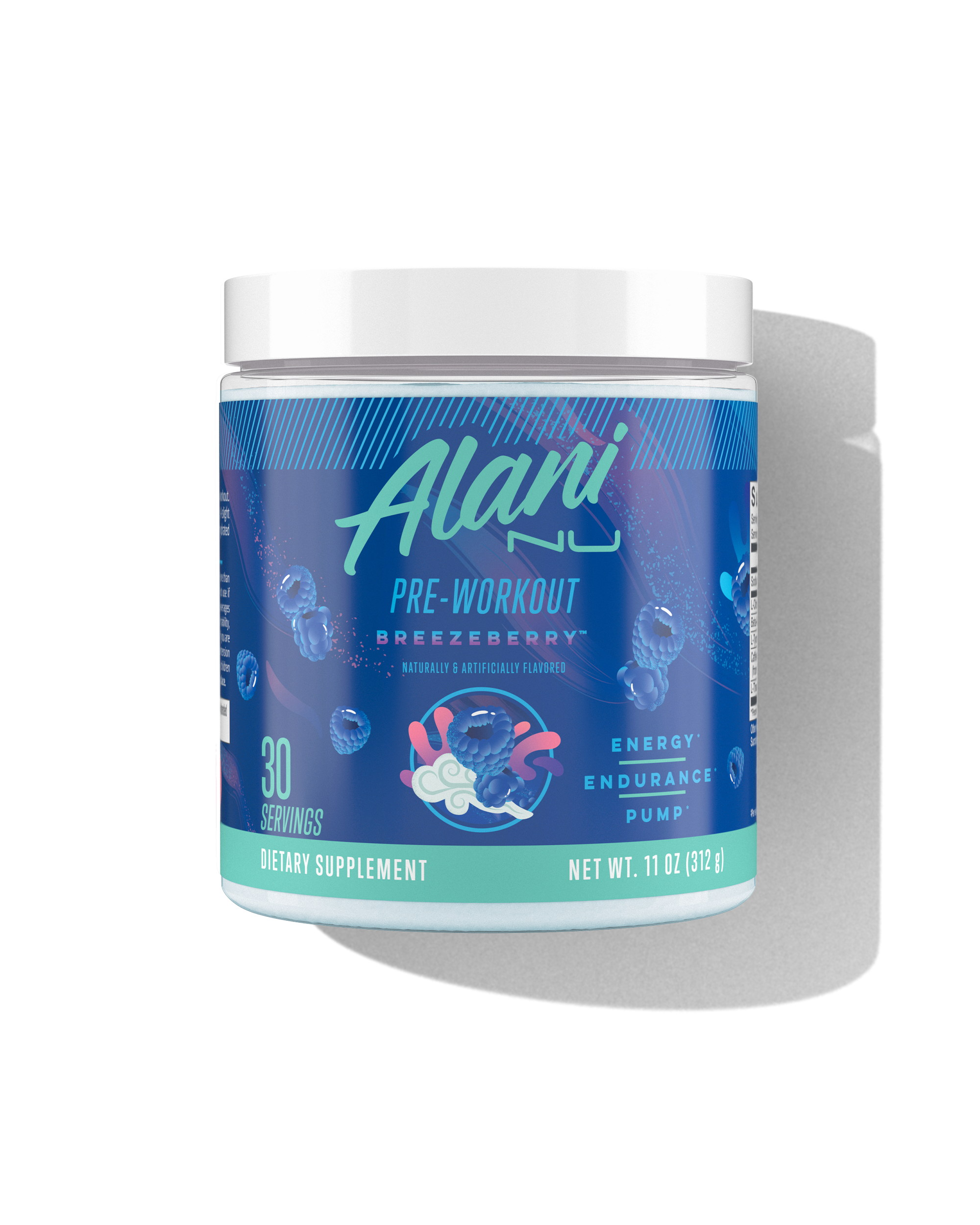 Pre-Workout - Breezeberry - Sparkling Shaker Cup Drink