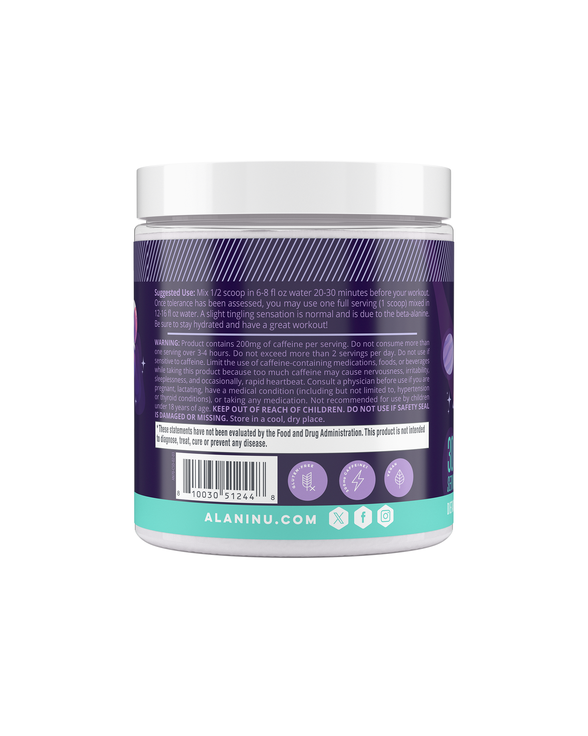 Pre-Workout - Cosmic Stardust - Chilled Canned Energy Drink