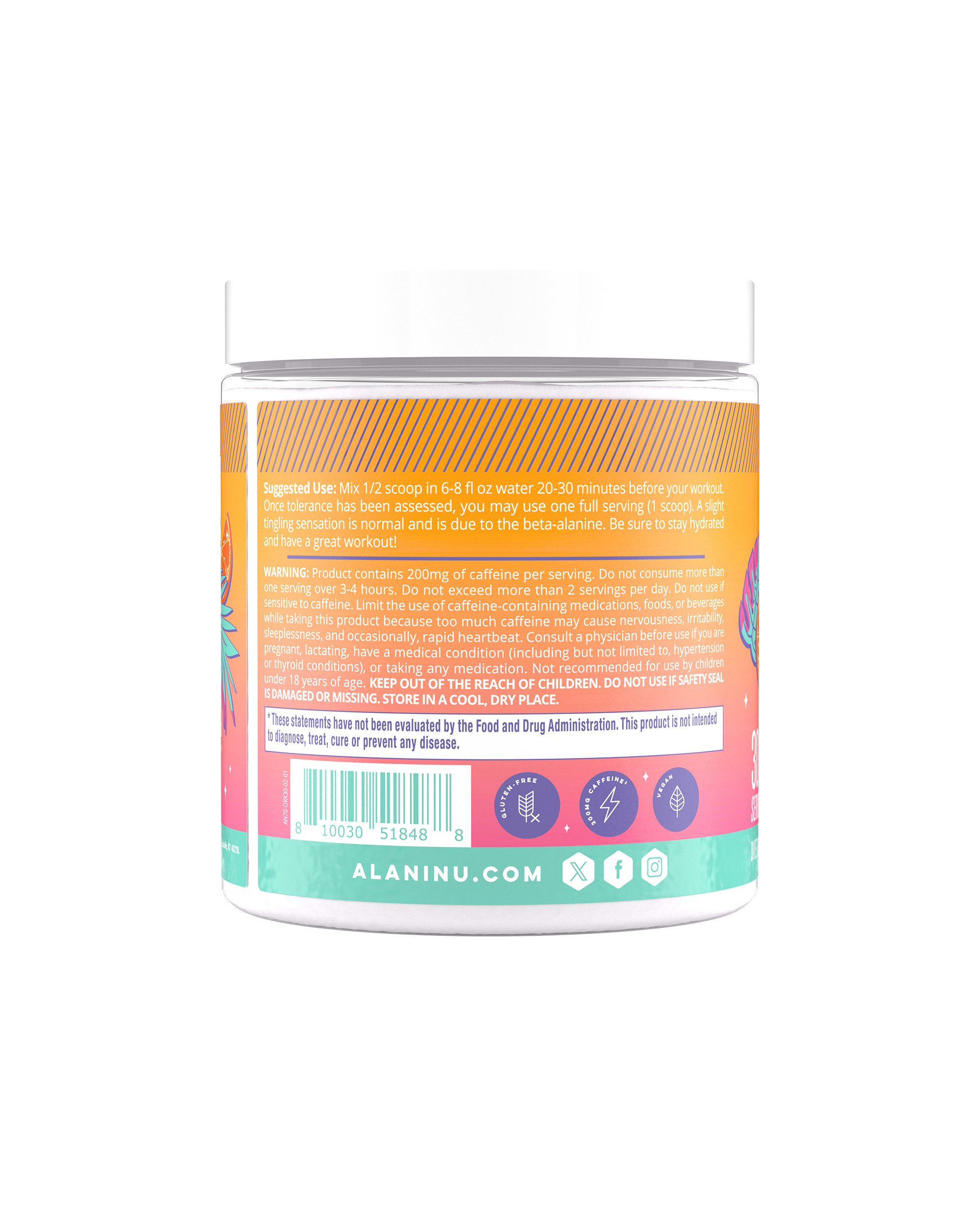 Pre-Workout - Orange Kiss - Routine Ready Sparkling Energy Drink