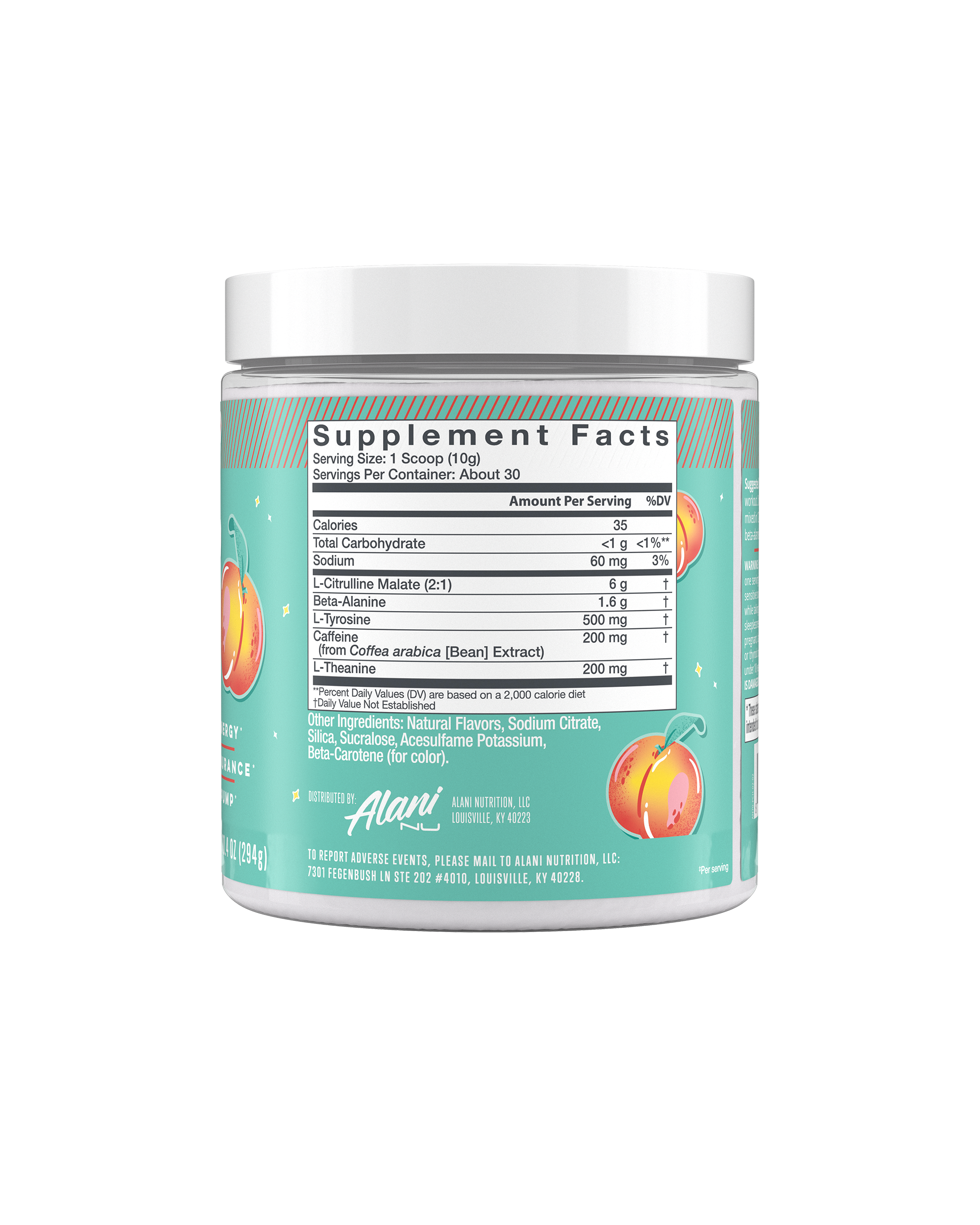 Pre-Workout - Juicy Peach - Smooth Protein Shake
