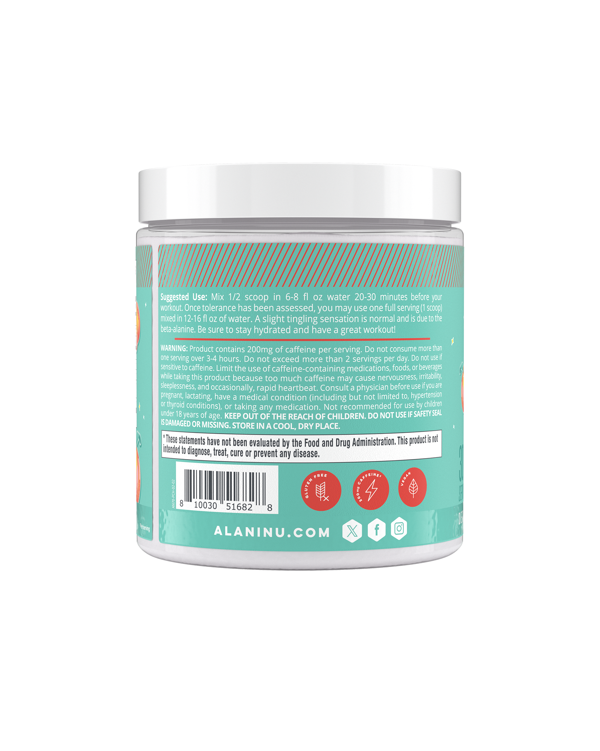 Pre-Workout - Juicy Peach - Smooth Protein Shake