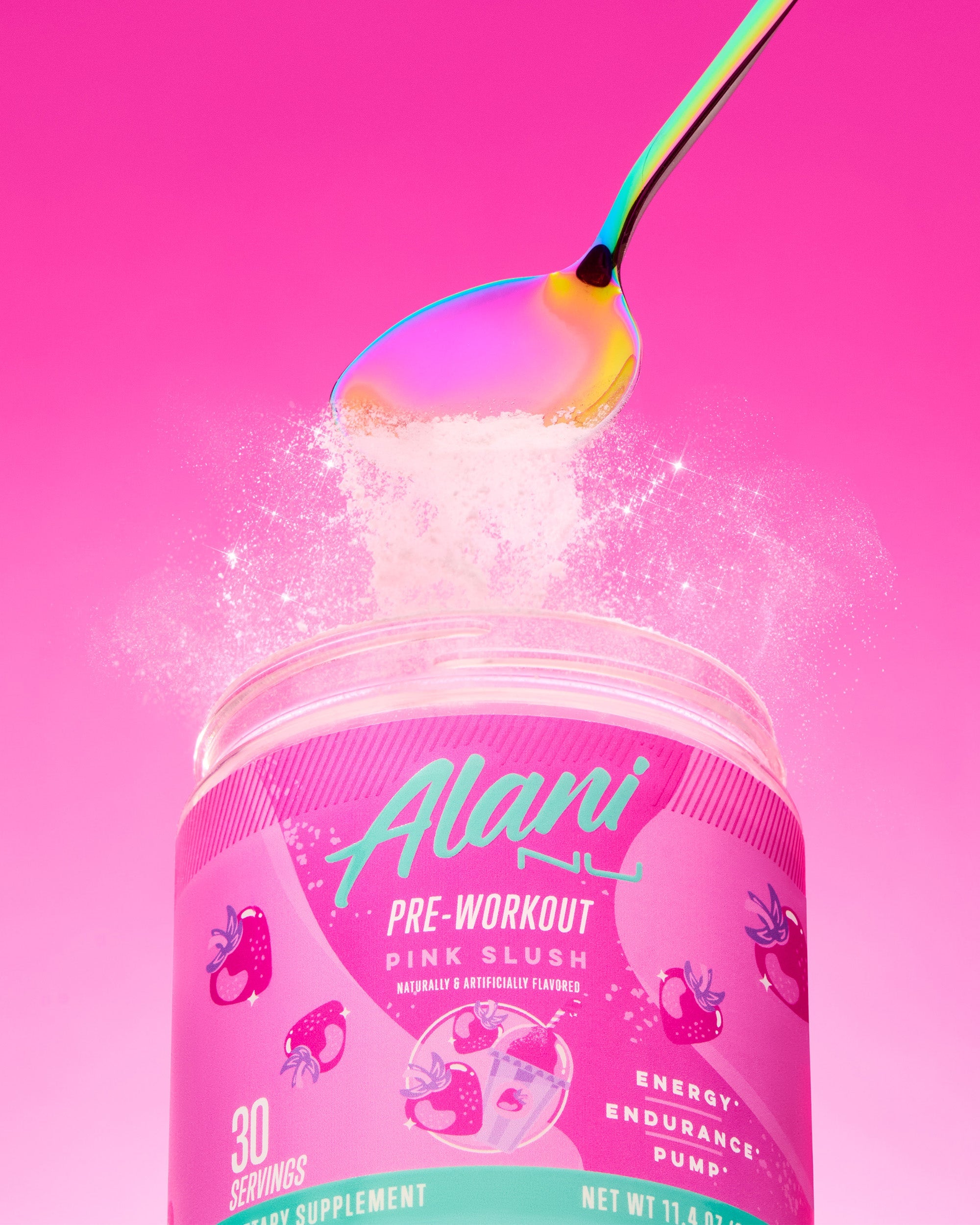 Pre-Workout - Pink Slush - Pantry Ready Pre Workout Drink Mix