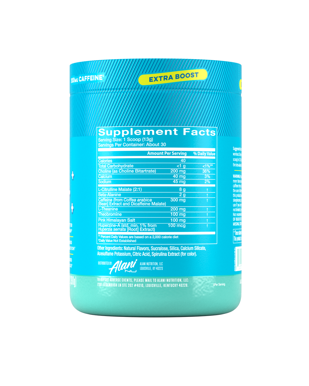 Pre-Workout+ - Blue Slush - Active Day Wellness Drink Mix