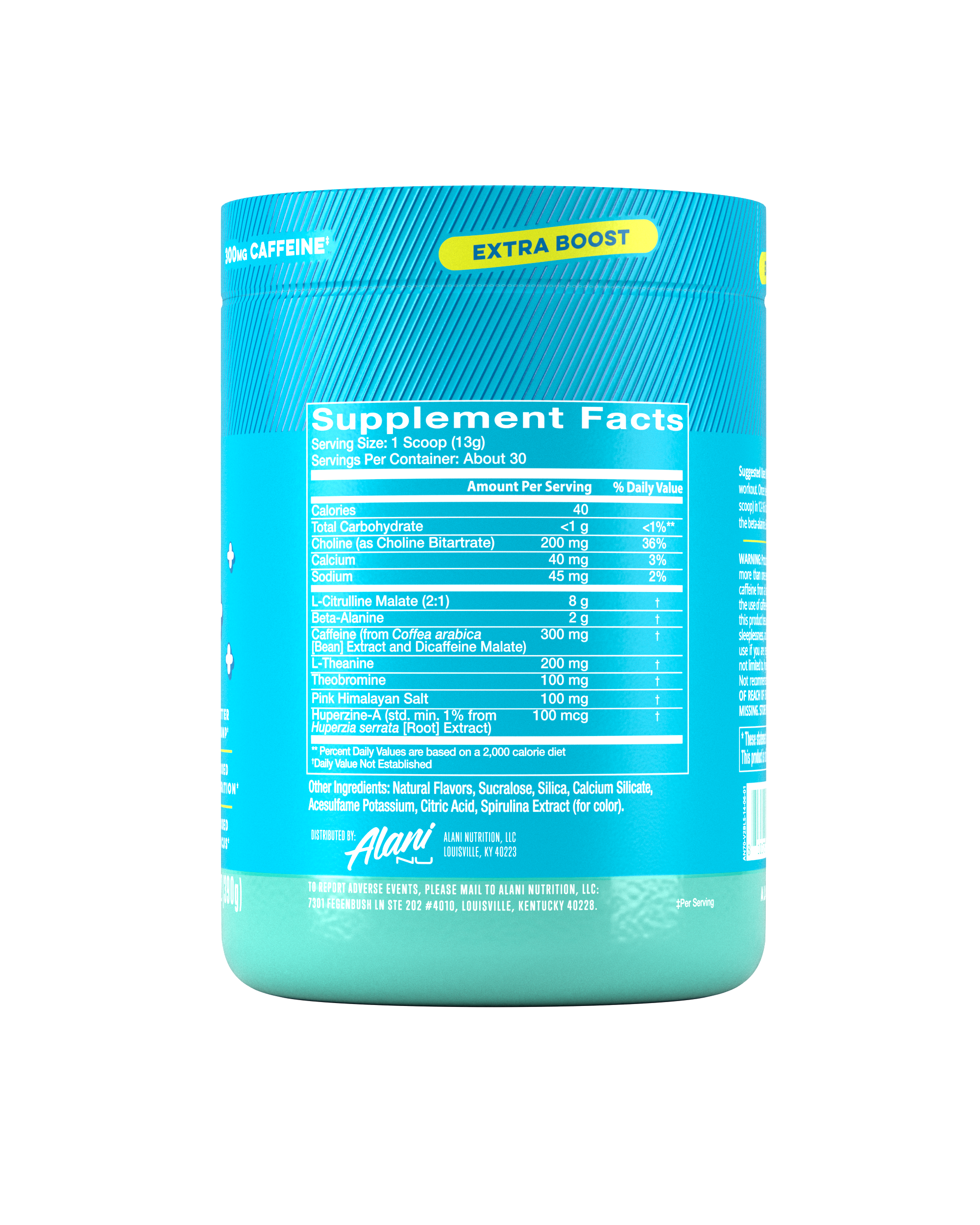Pre-Workout+ - Blue Slush - Active Day Wellness Drink Mix
