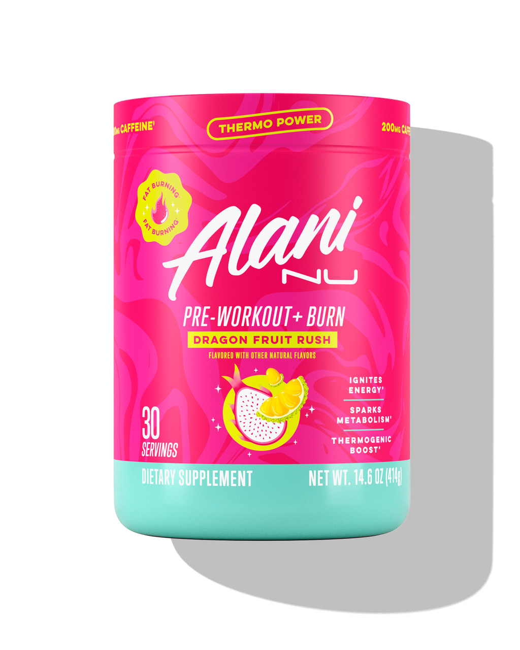 Pre-Workout+ Burn - Dragon Fruit Rush - Chilled Powder Drink Mix