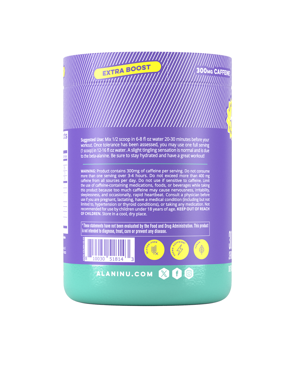 Pre-Workout+ - Frozen Lemonade - Smooth Fruit Flavor Drink