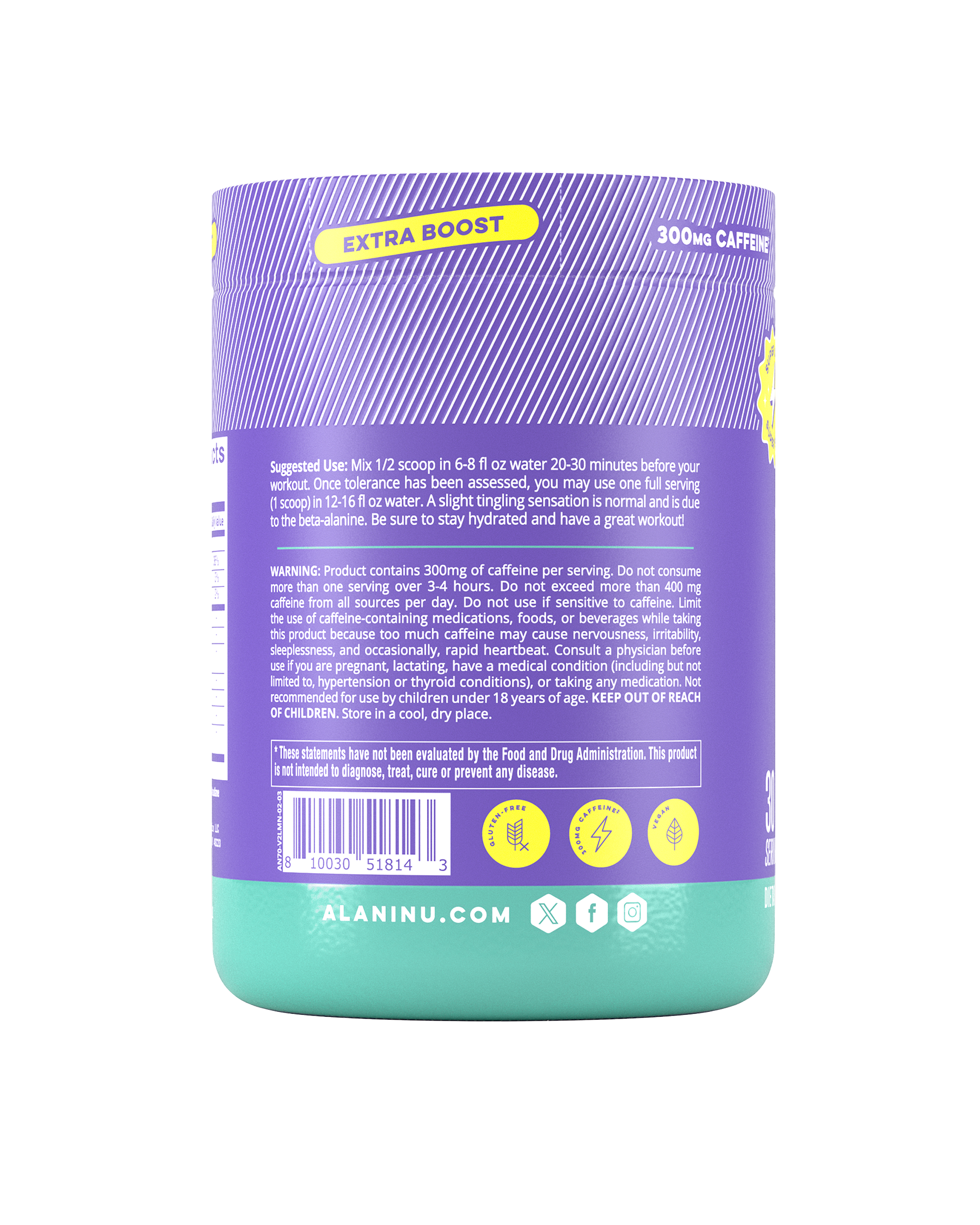 Pre-Workout+ - Frozen Lemonade - Smooth Fruit Flavor Drink