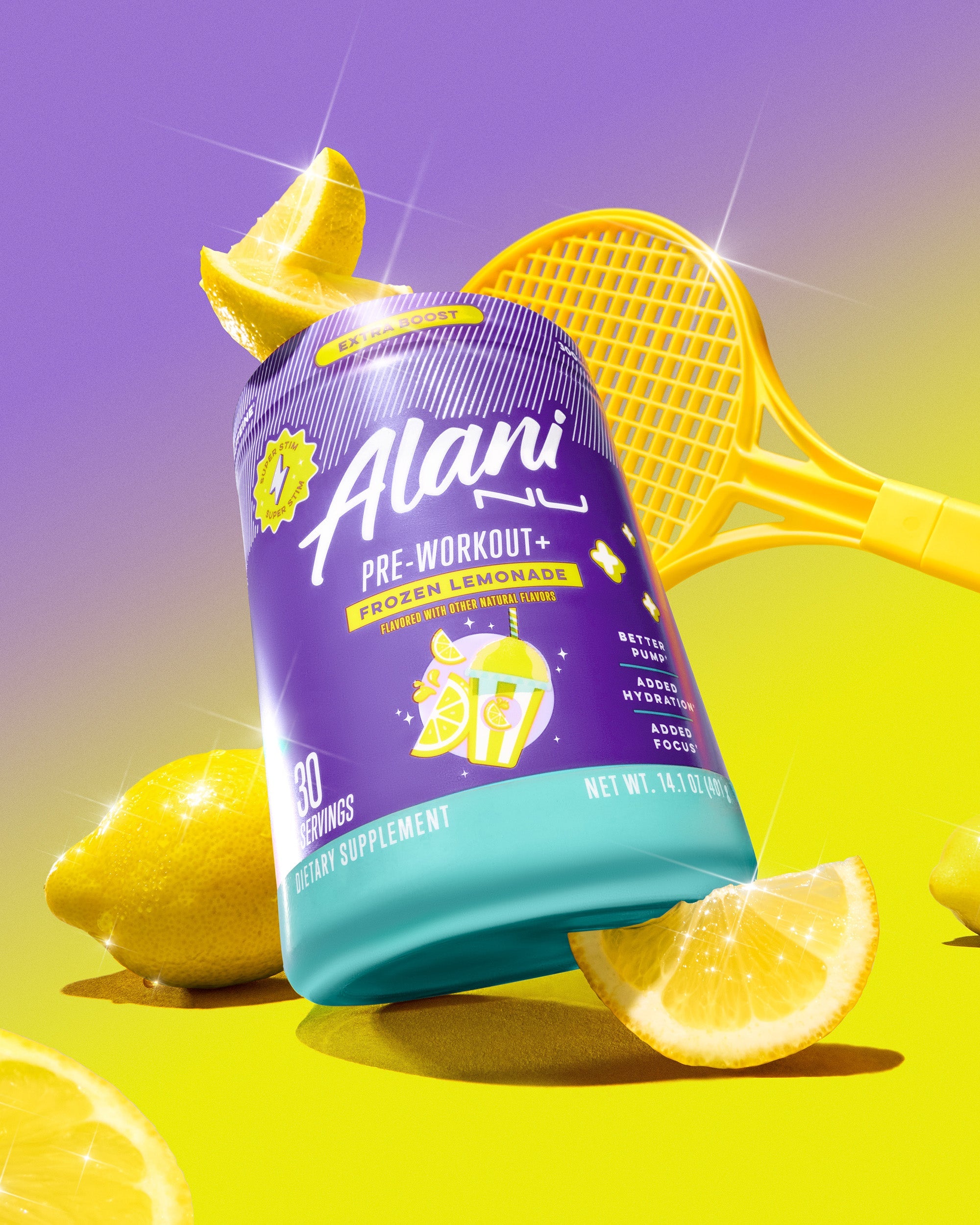 Pre-Workout+ - Frozen Lemonade - Smooth Fruit Flavor Drink
