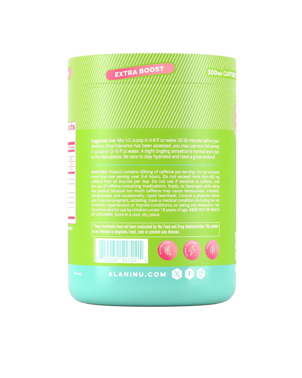 Pre-Workout+ - Kiwiberry - Fresh Drink Mix