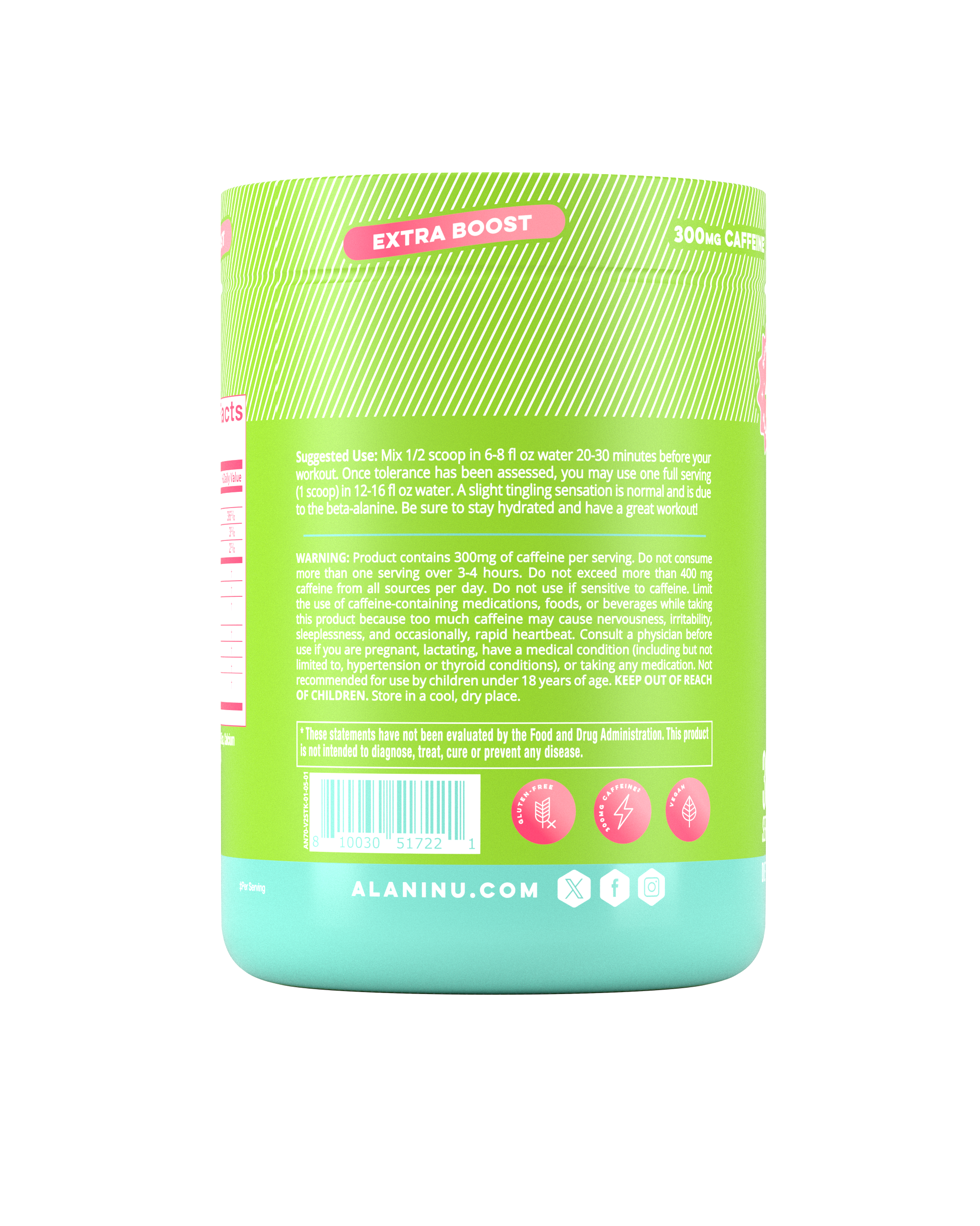 Pre-Workout+ - Kiwiberry - Fresh Drink Mix