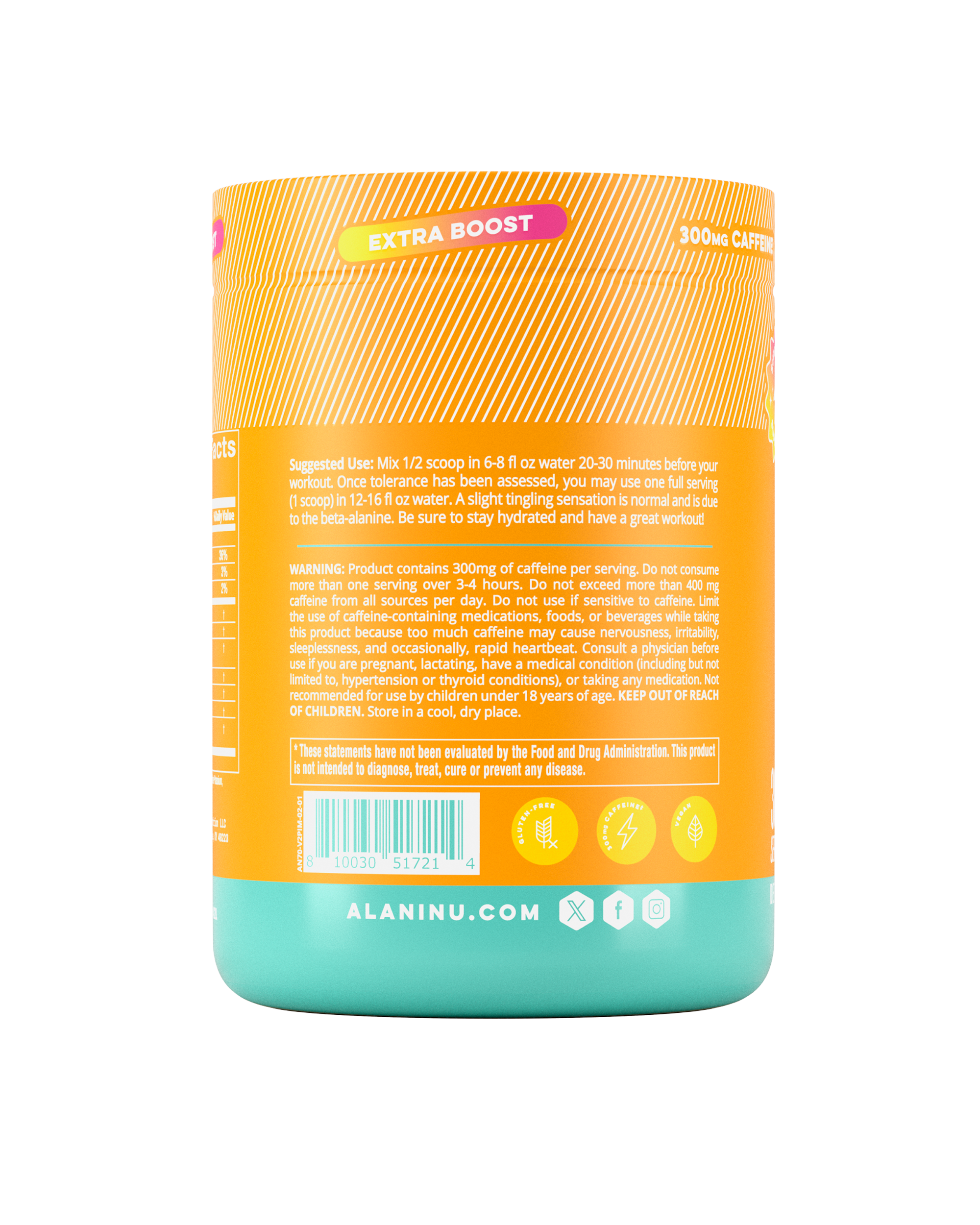 Pre-Workout+ - Paradise Swirl - Morning Ready Daily Drink Pack