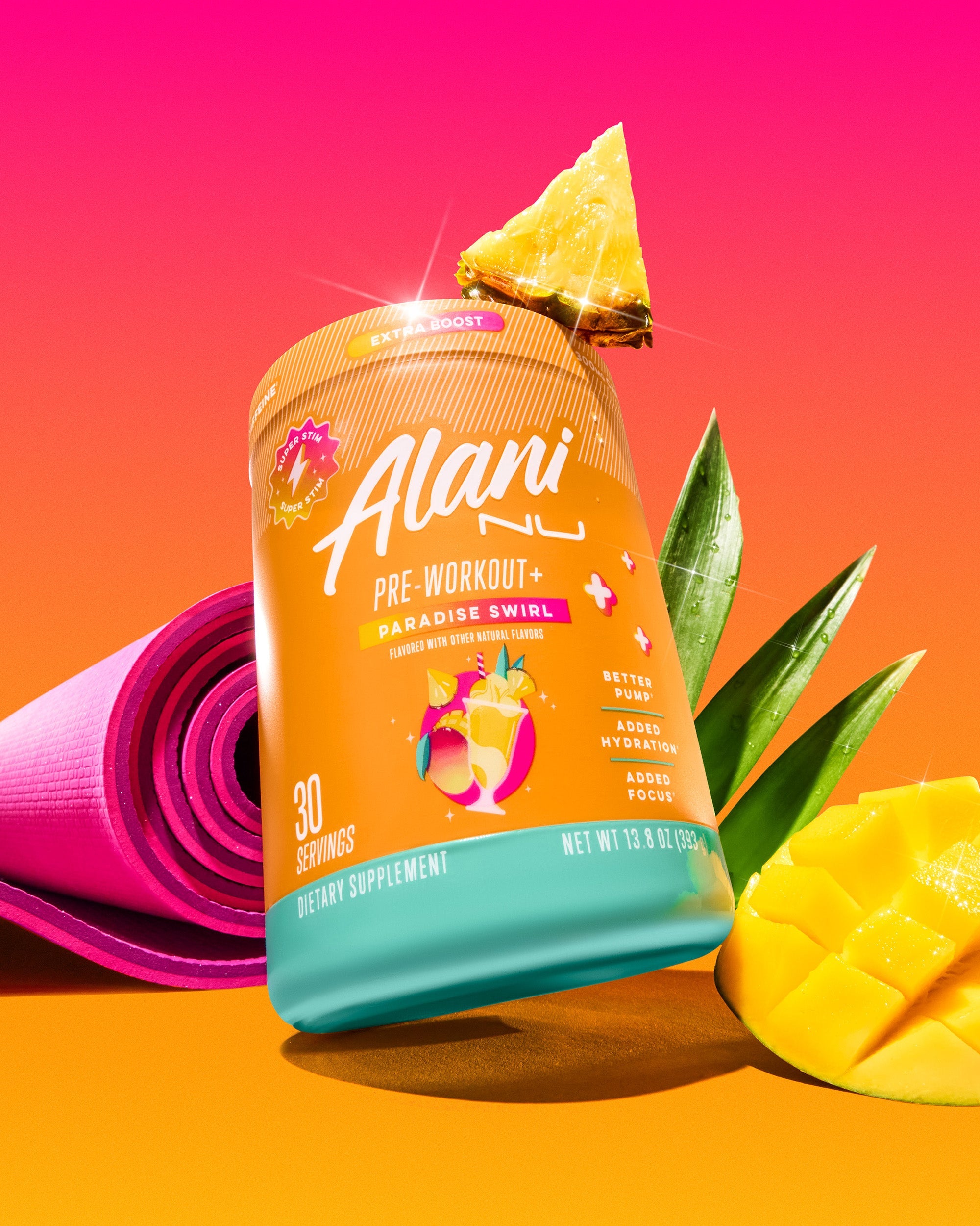 Pre-Workout+ - Paradise Swirl - Morning Ready Daily Drink Pack