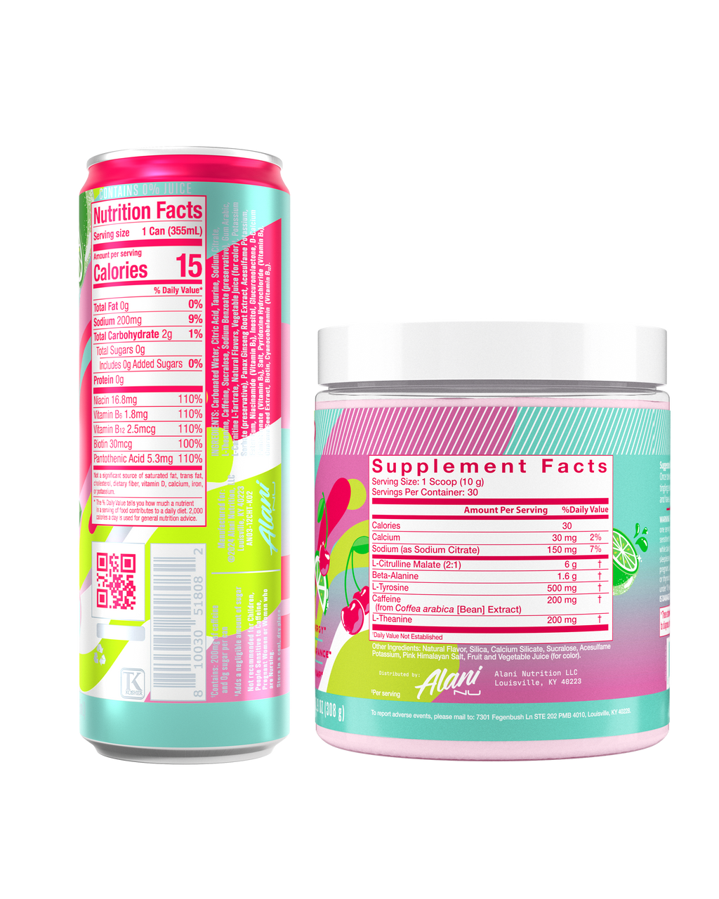 Energy Drink & Pre-Workout - Cherry Twist - Sparkling Drink Powder