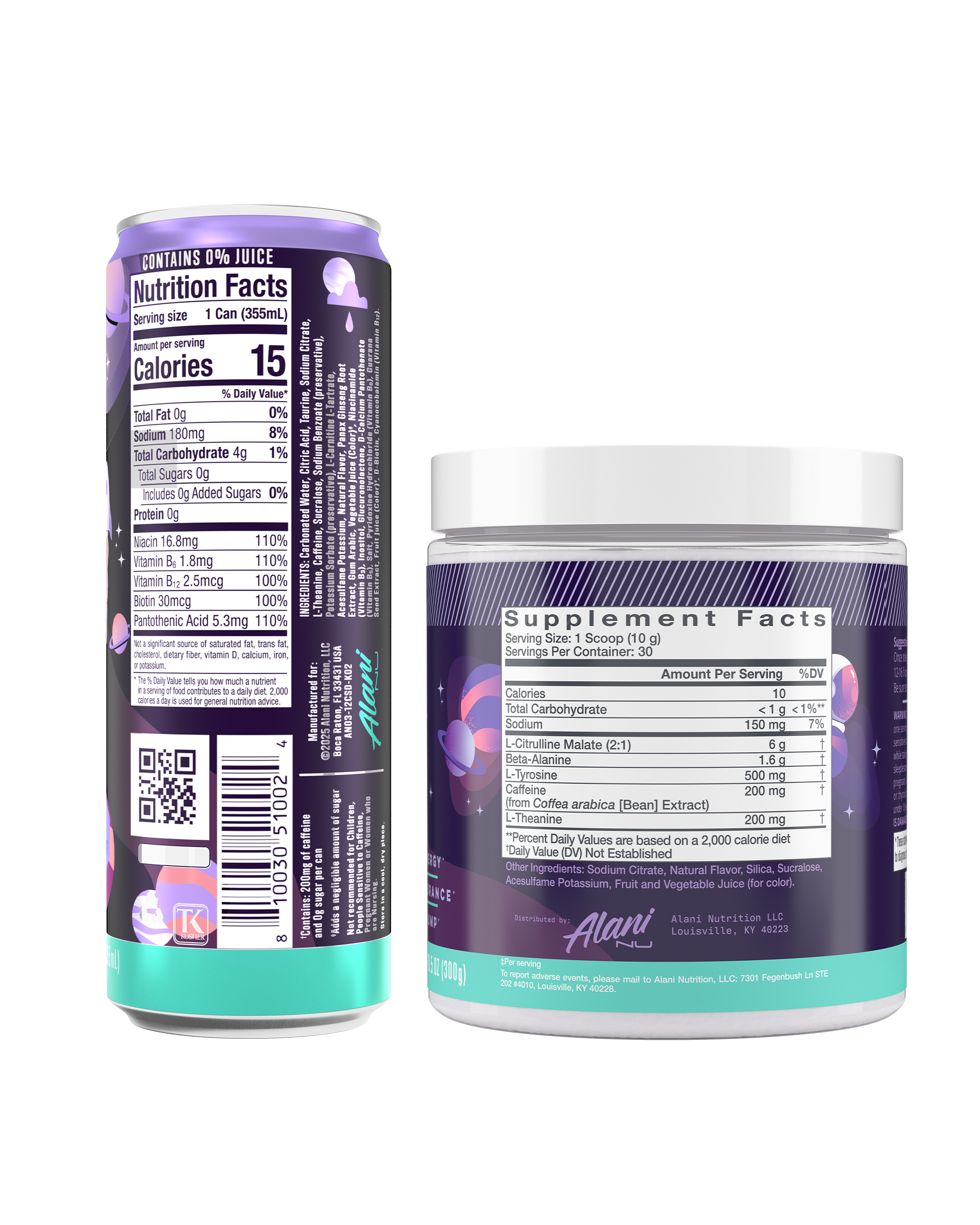 Energy Drink & Pre-Workout - Cosmic Stardust - Smooth Drink Powder