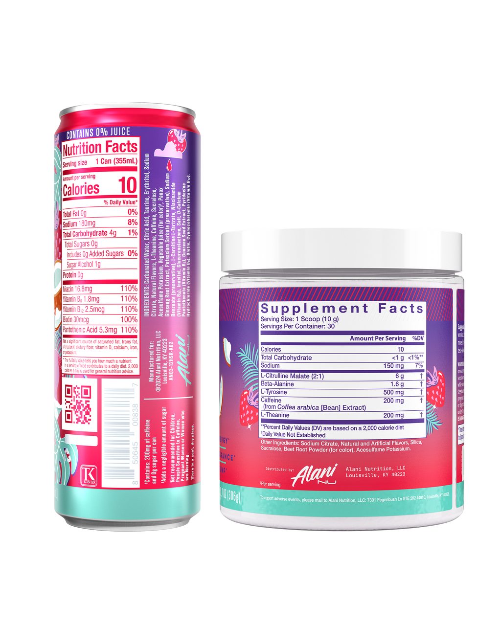 Energy Drink & Pre-Workout - Hawaiian Shaved Ice - Morning Ready On The Go Drink