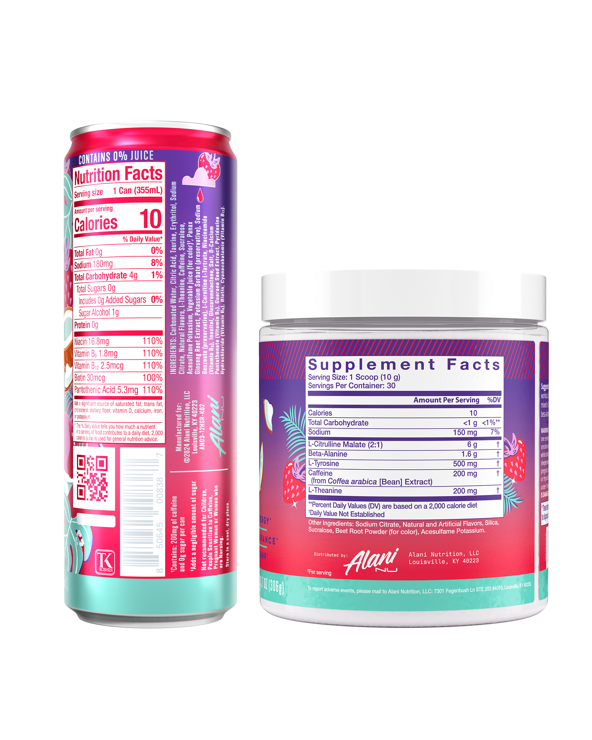 Energy Drink & Pre-Workout - Hawaiian Shaved Ice - Morning Ready On The Go Drink