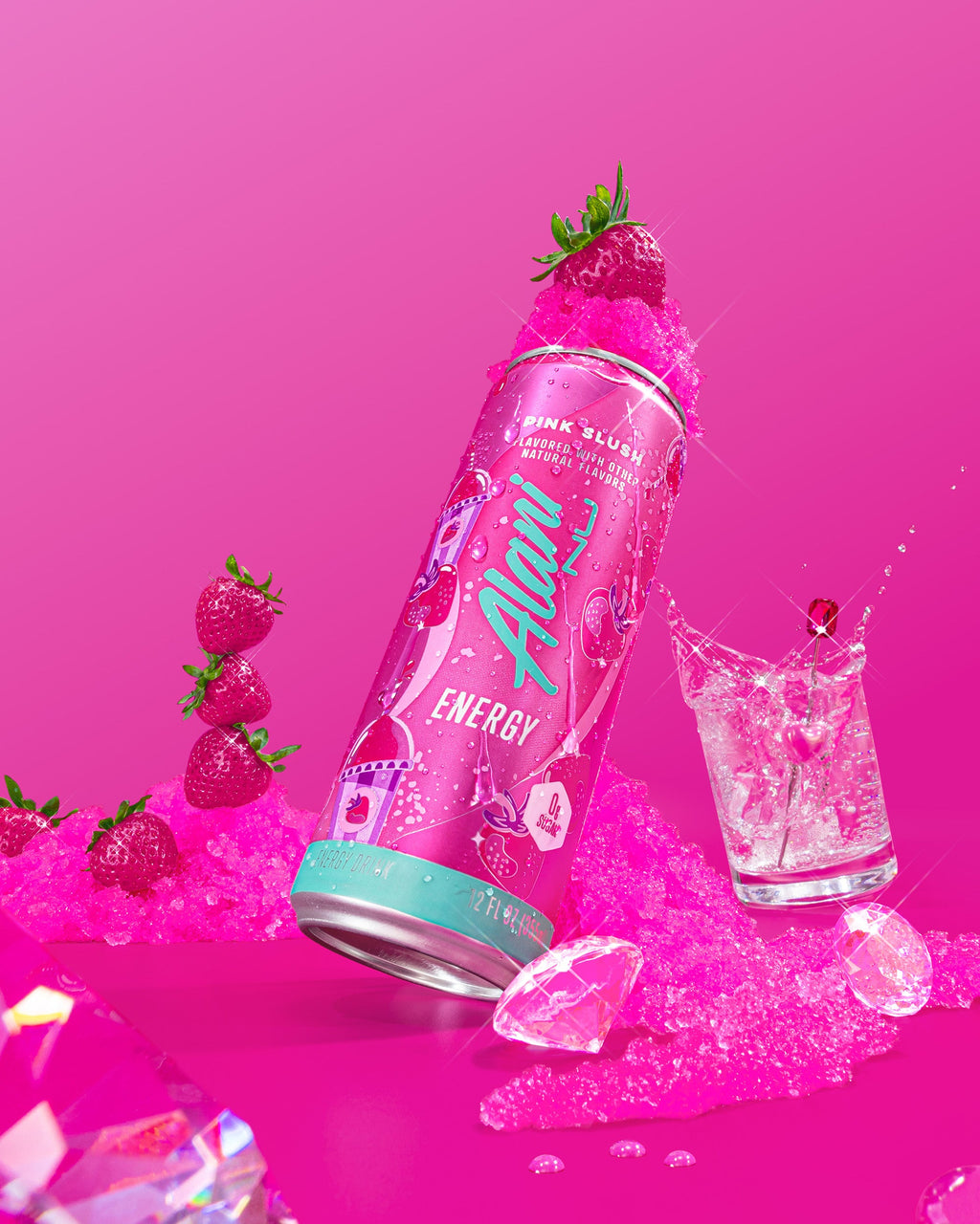 Energy Drink & Pre-Workout - Pink Slush - Smooth Gym Drink Mix