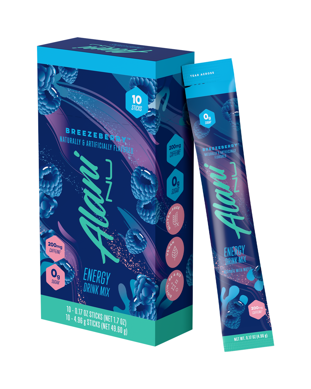 Energy Sticks - Breezeberry - Bottle Ready Electrolyte Drink Mix