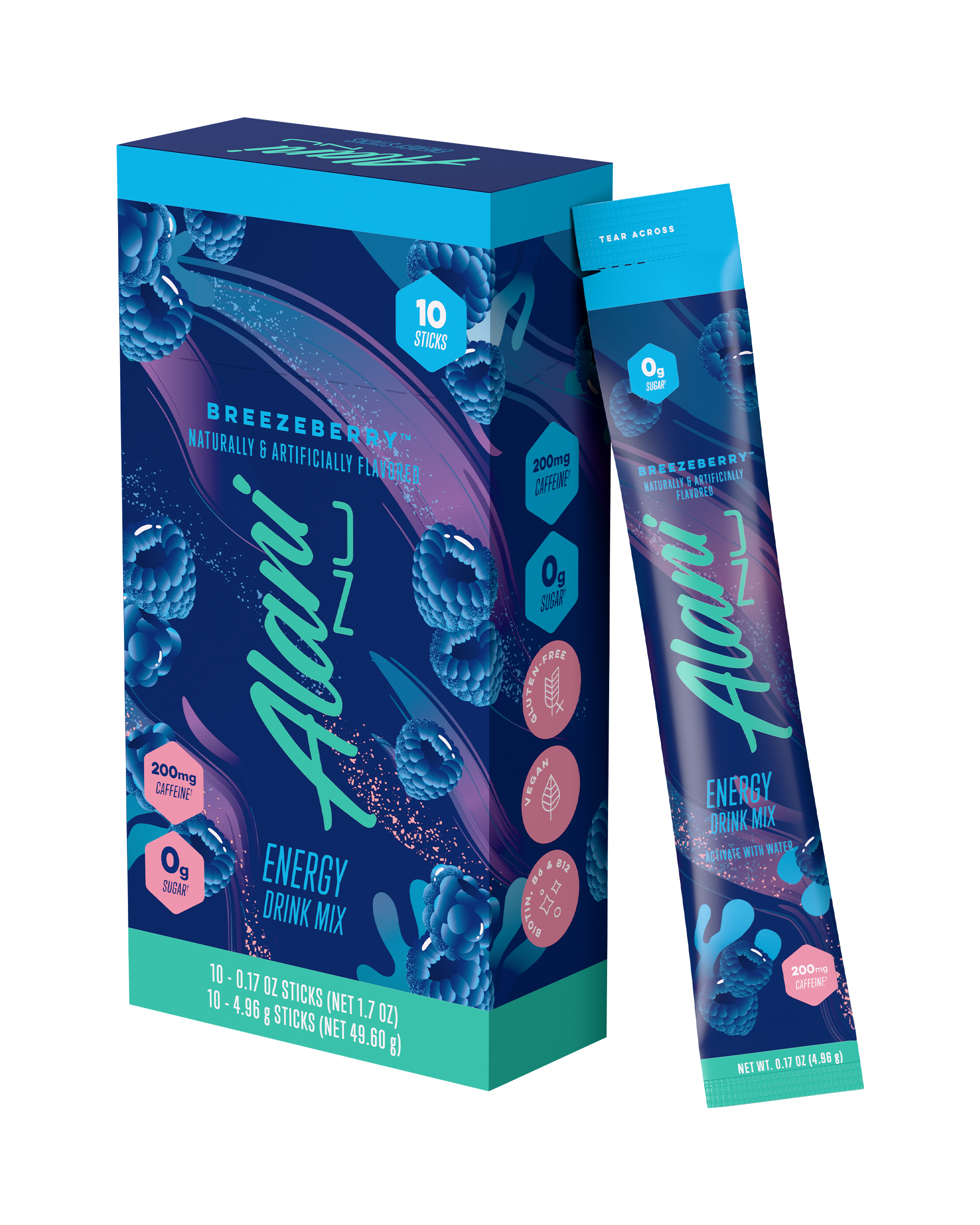 Energy Sticks - Breezeberry - Bottle Ready Electrolyte Drink Mix