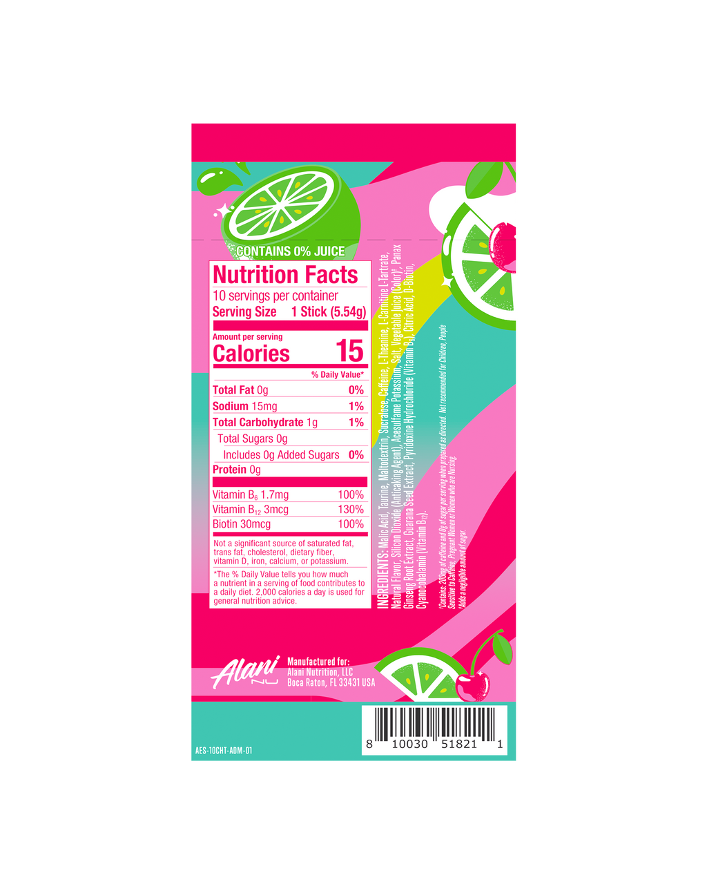 Energy Sticks - Cherry Twist - Sparkling Protein Shake