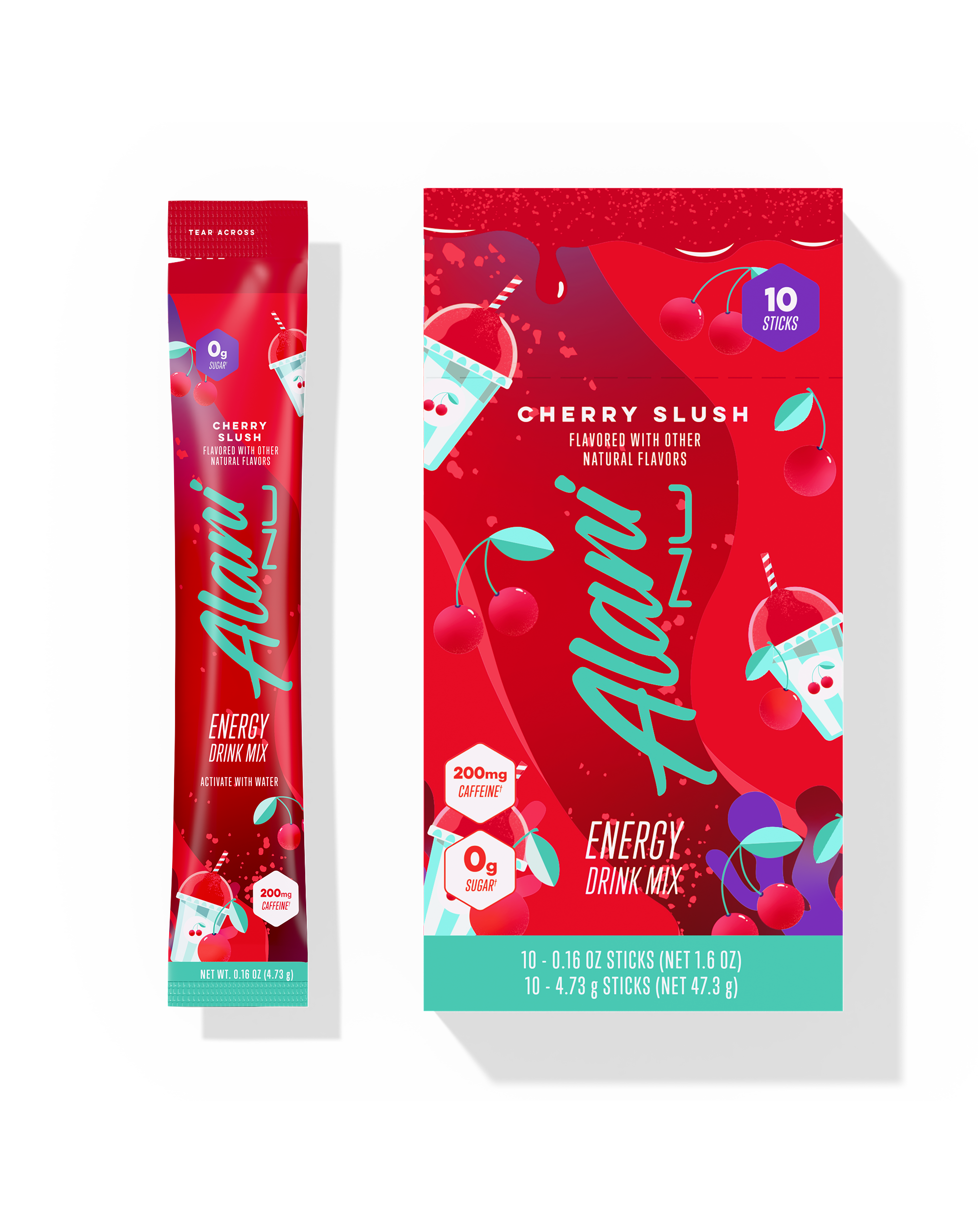 Energy Sticks - Cherry Slush - Morning Ready Energy Drink Mix