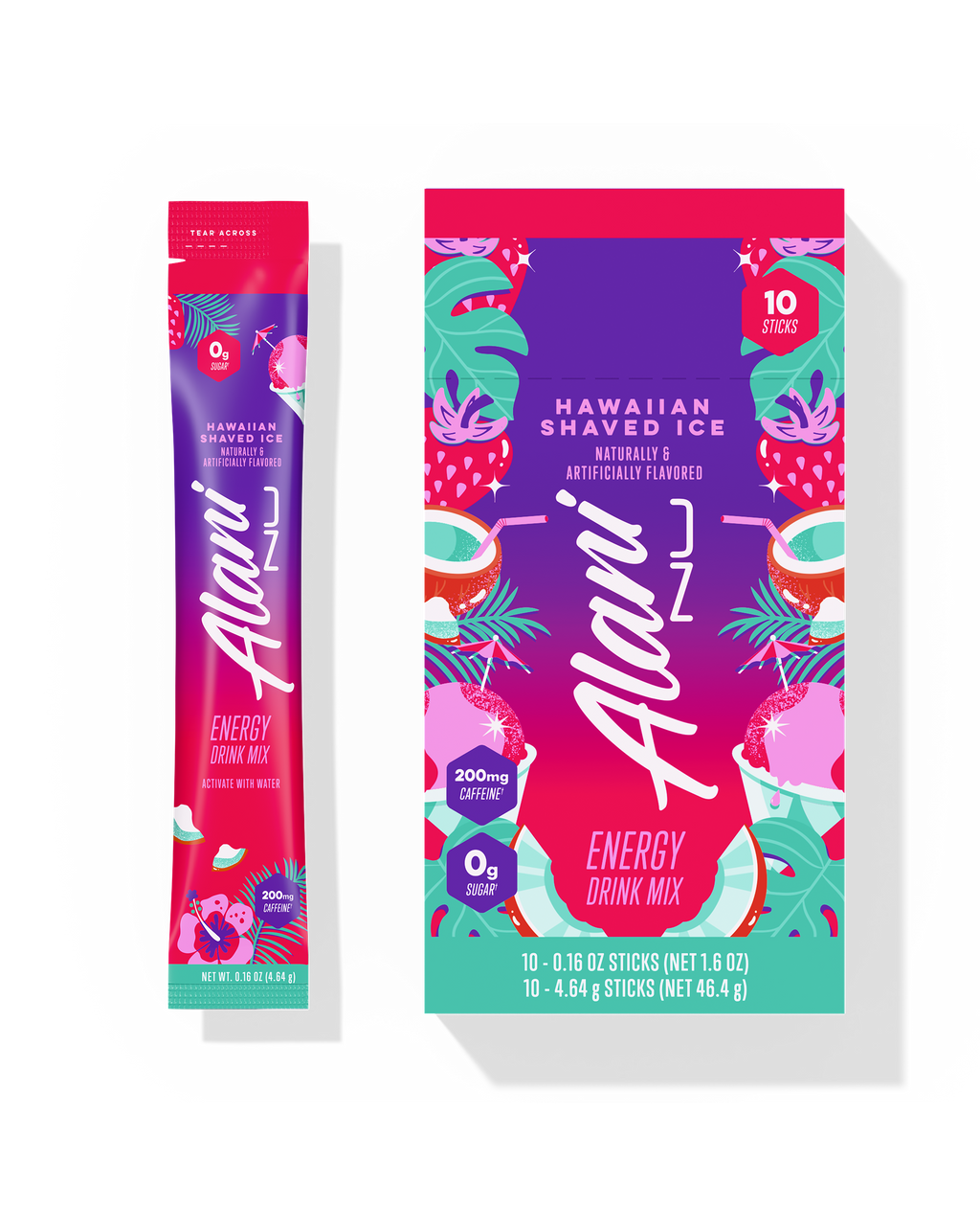 Energy Sticks - Hawaiian Shaved Ice - Morning Ready Drink Mix