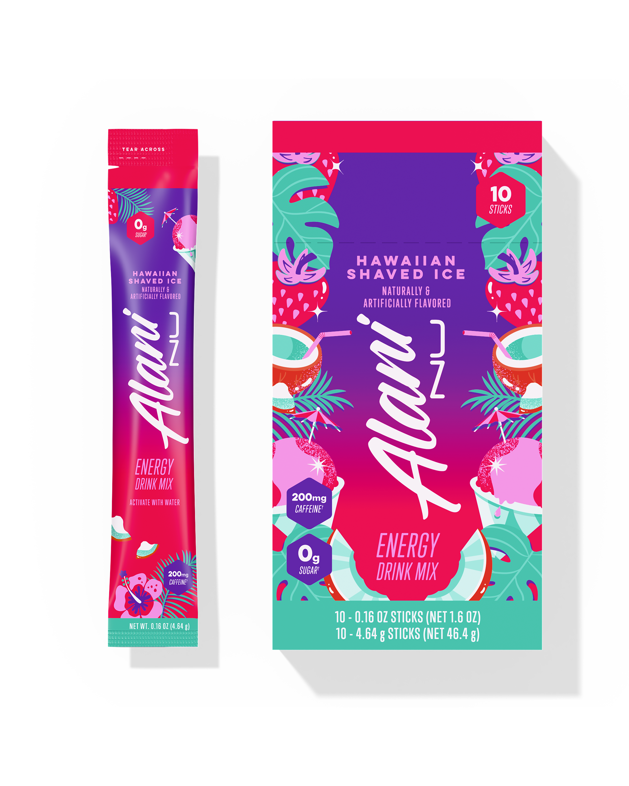 Energy Sticks - Hawaiian Shaved Ice - Morning Ready Drink Mix