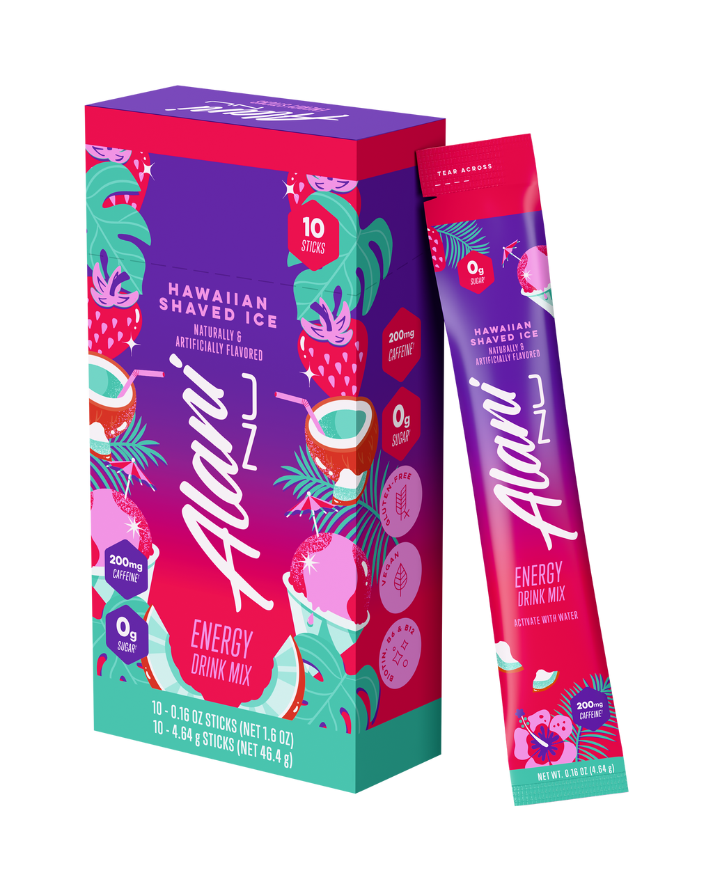 Energy Sticks - Hawaiian Shaved Ice - Morning Ready Drink Mix