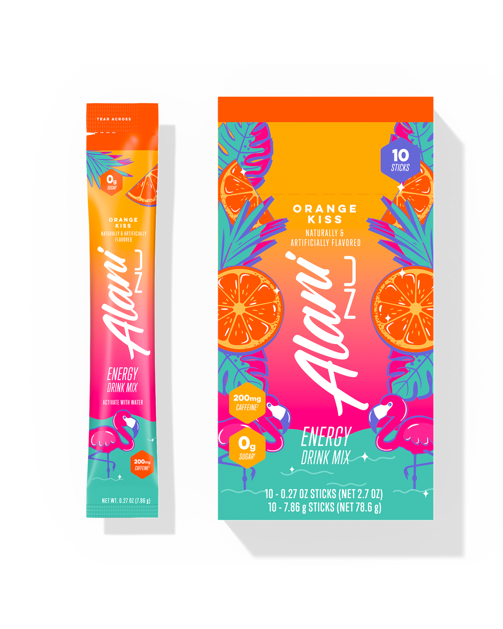 Energy Sticks - Orange Kiss - Flavor First Pre Workout Drink Mix
