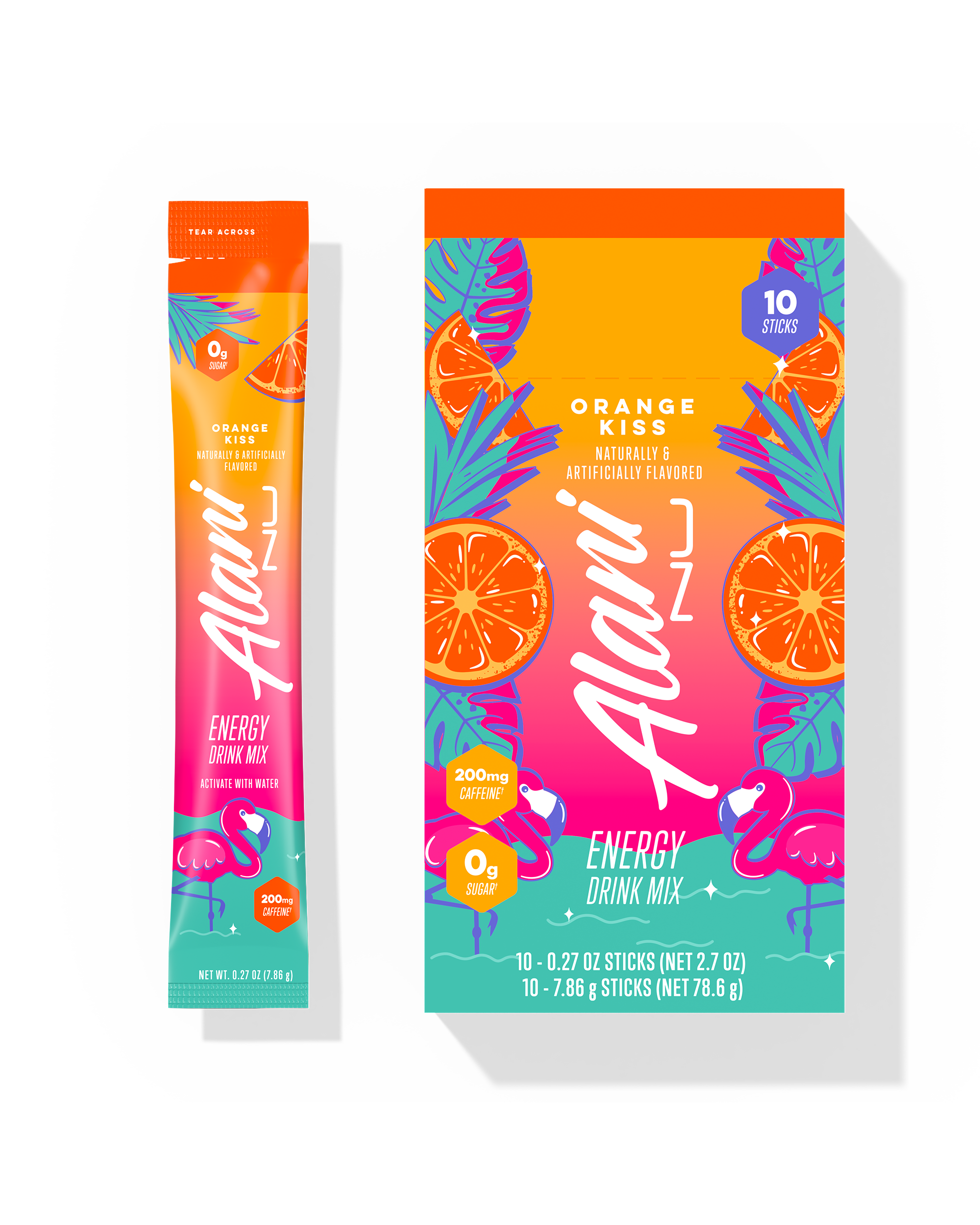 Energy Sticks - Orange Kiss - Flavor First Pre Workout Drink Mix