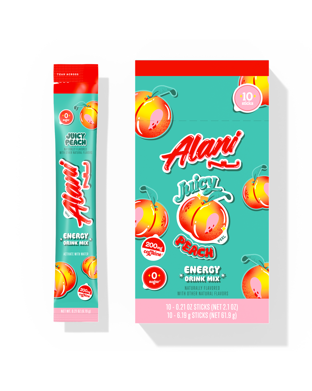 Energy Sticks - Juicy Peach - Clean Taste Canned Energy Drink