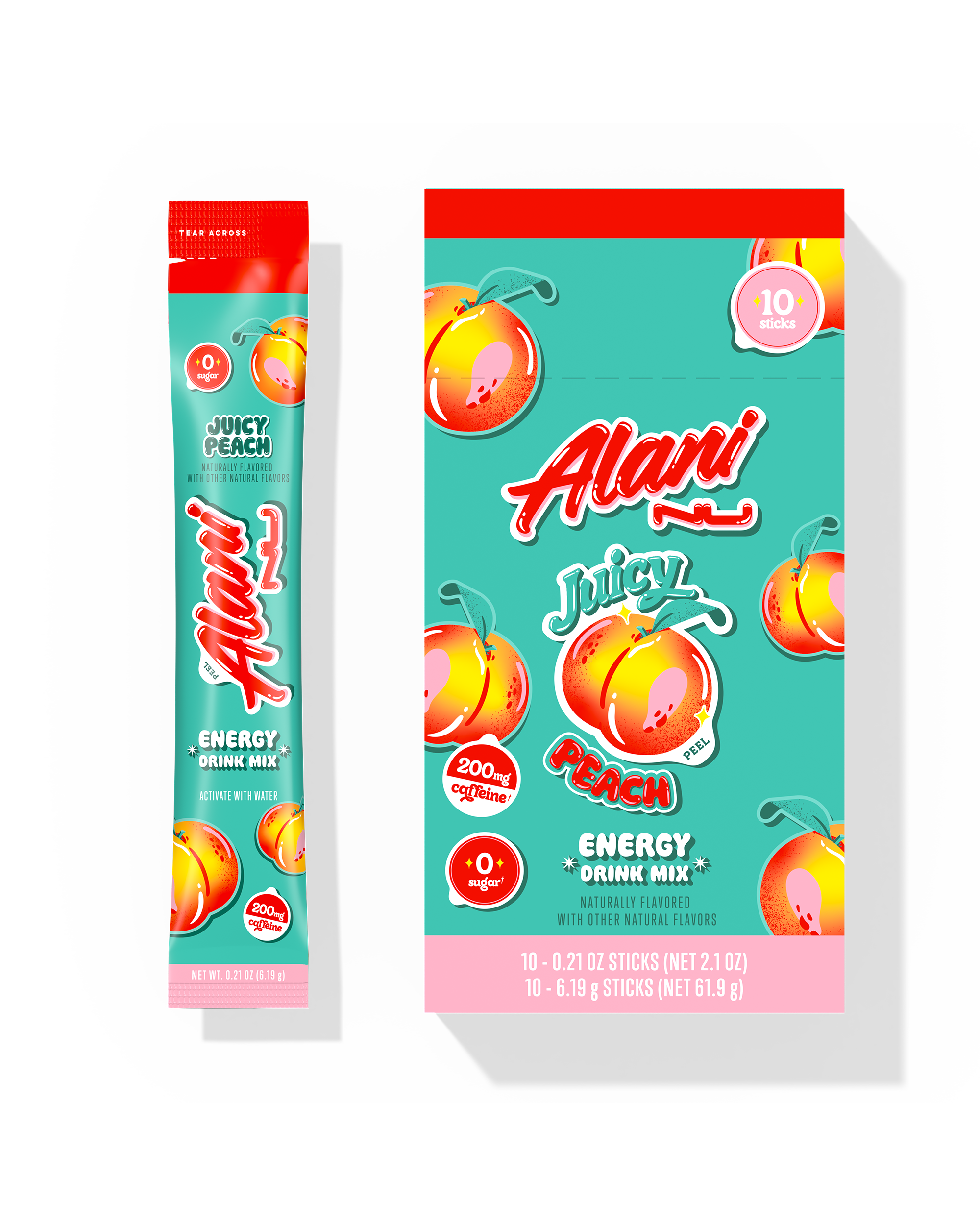 Energy Sticks - Juicy Peach - Clean Taste Canned Energy Drink