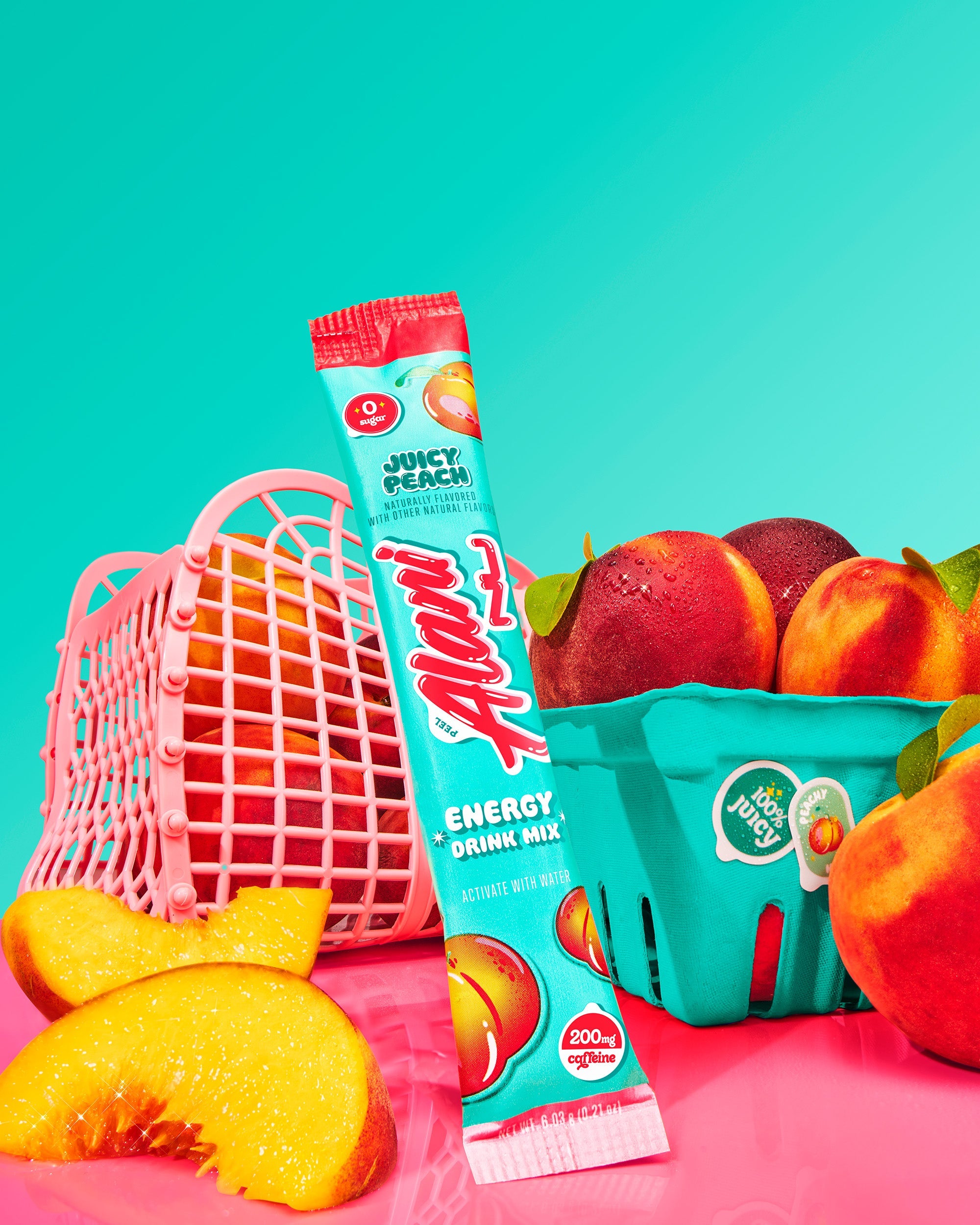 Energy Sticks - Juicy Peach - Clean Taste Canned Energy Drink