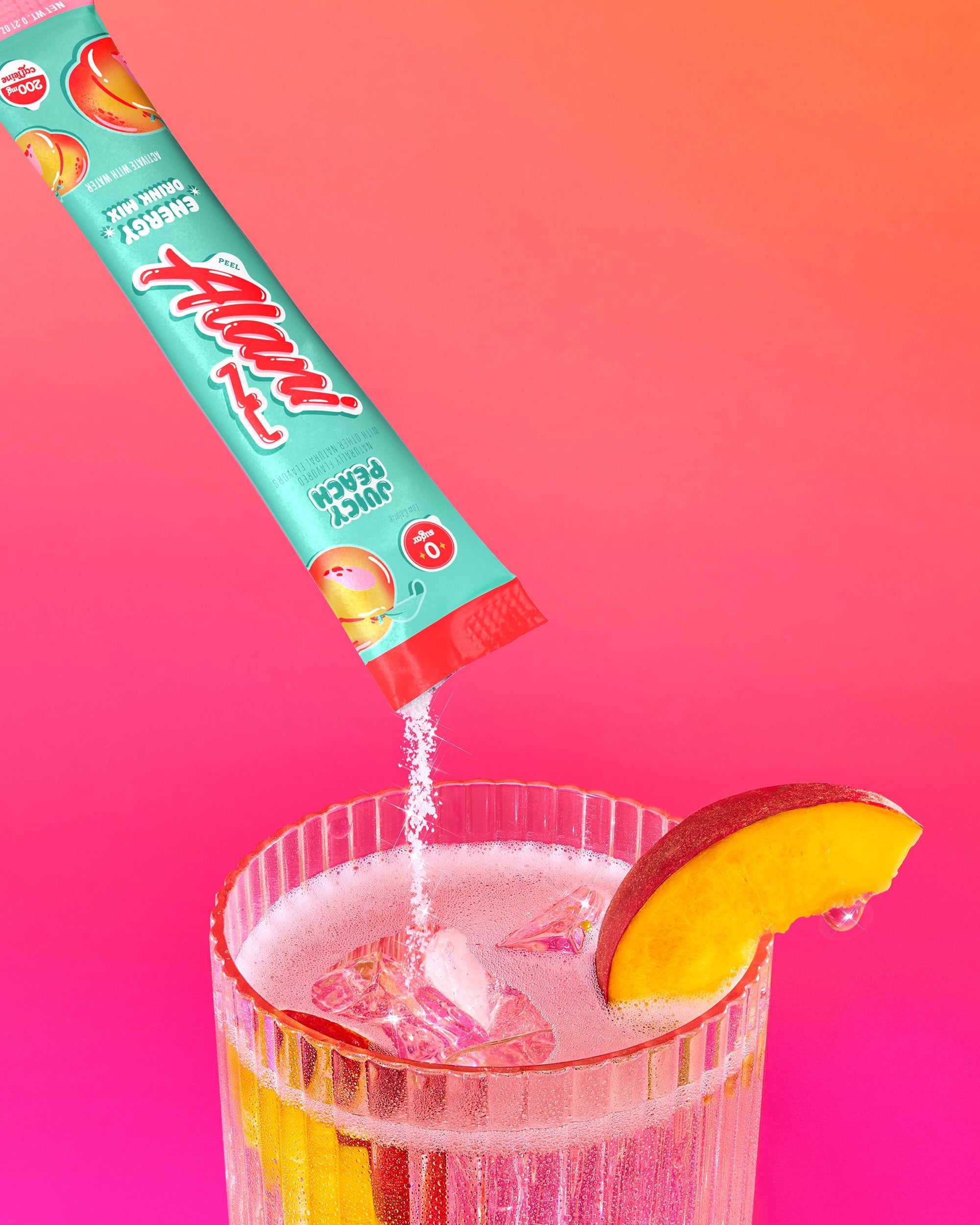 Energy Sticks - Juicy Peach - Clean Taste Canned Energy Drink