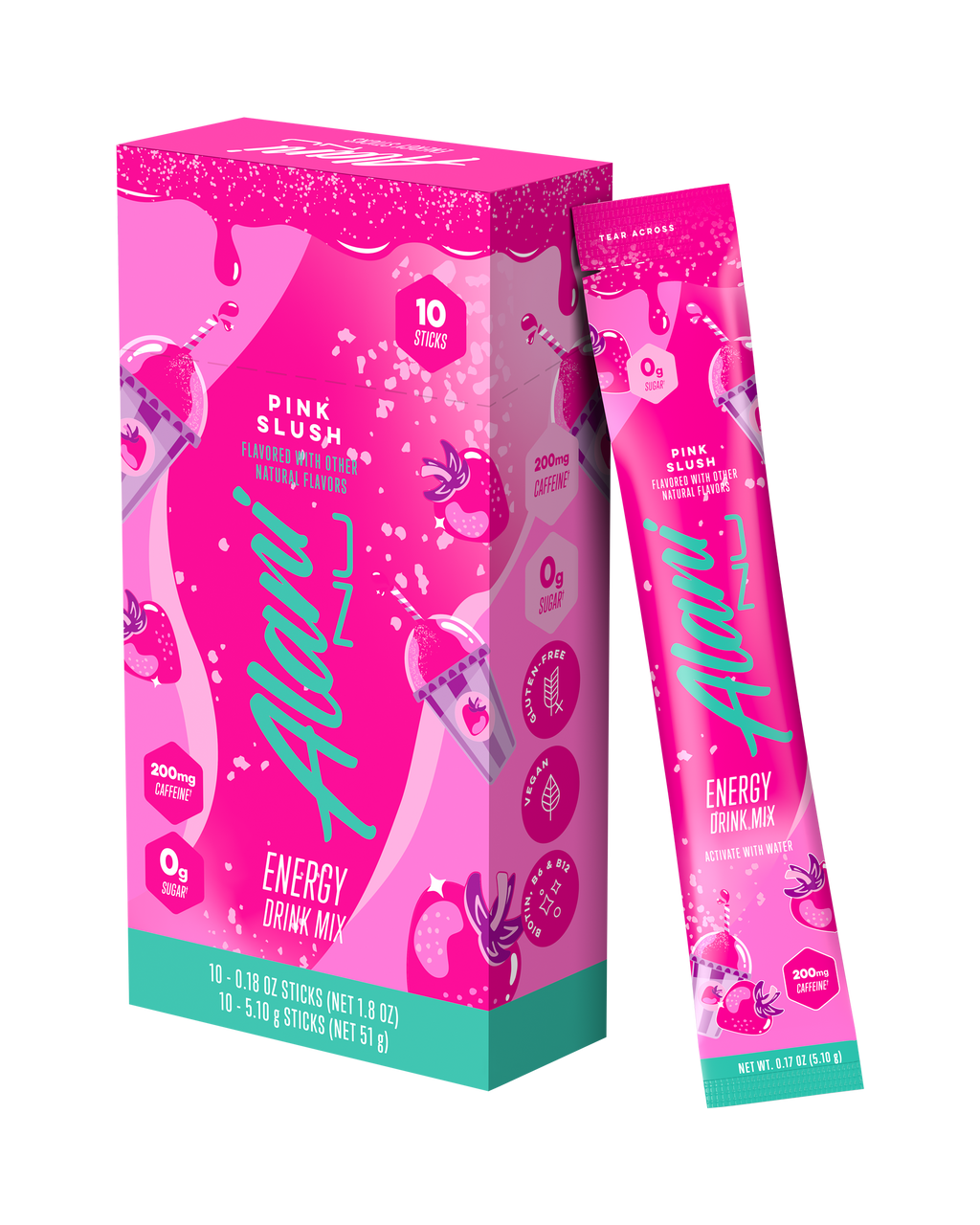 Energy Sticks - Pink Slush - Active Day Energy Drink Mix