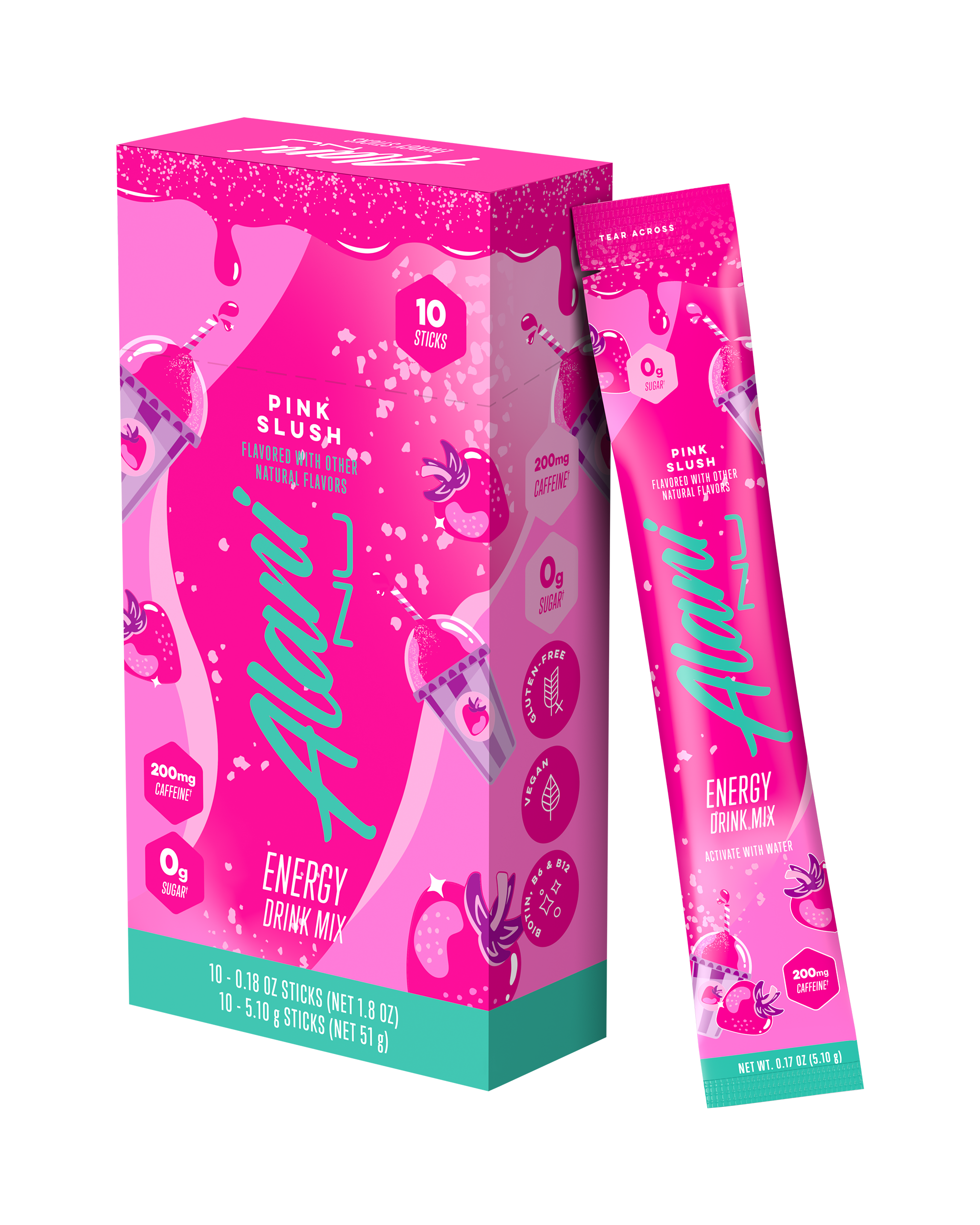 Energy Sticks - Pink Slush - Active Day Energy Drink Mix