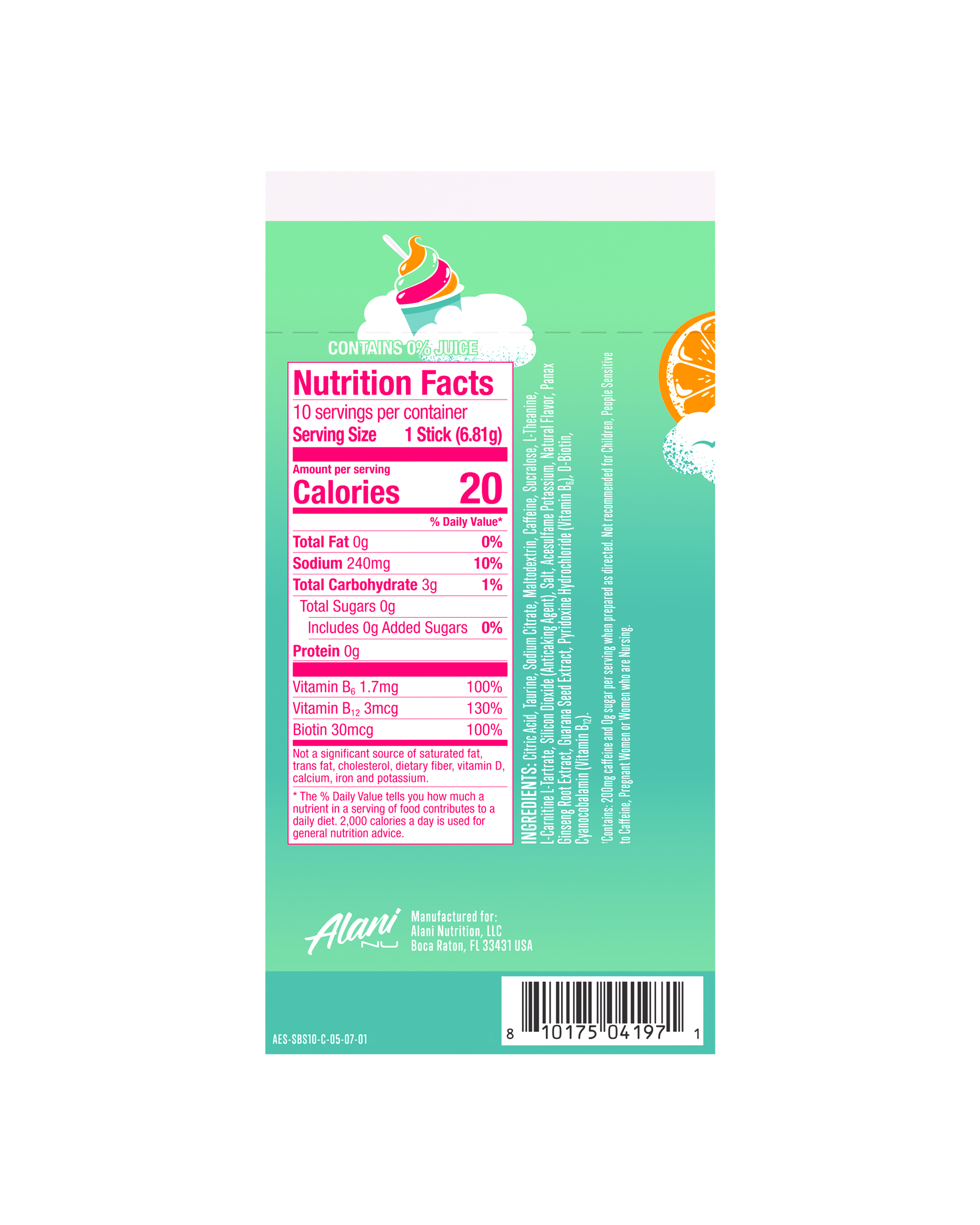 Energy Sticks - Sherbet Swirl - Everyday Drink Powder