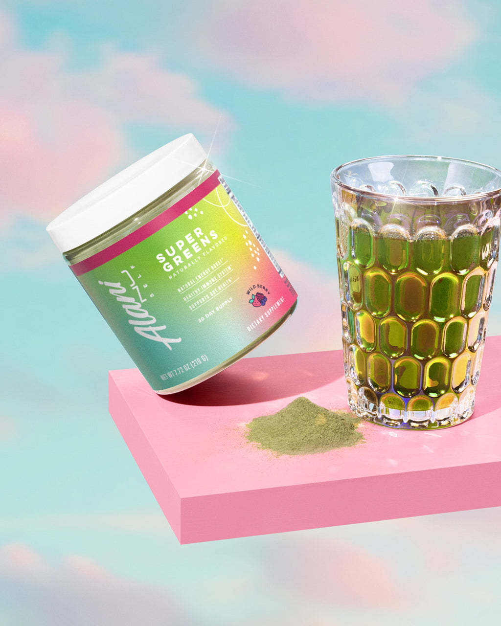 Super Greens - Wild Berry - Morning Ready Gym Drink Mix