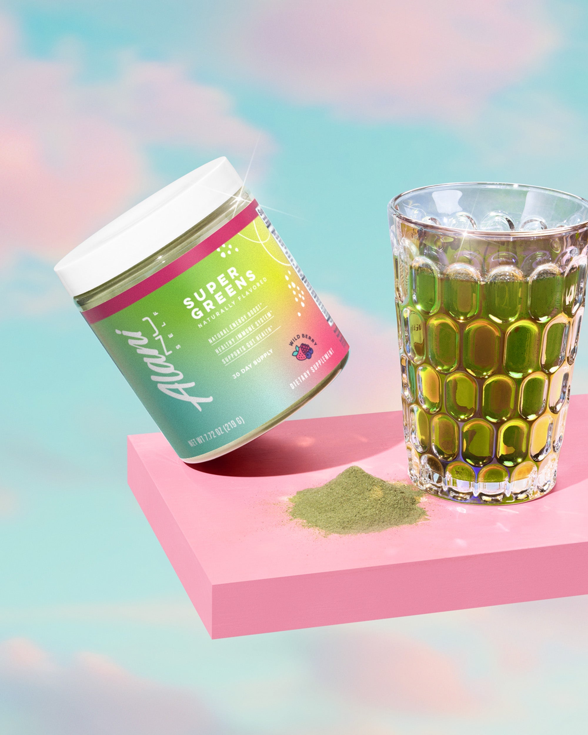 Super Greens - Wild Berry - Morning Ready Gym Drink Mix