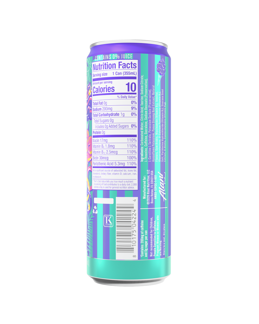 Energy Drink - Purple Cotton Candy - Active Day Protein Drink